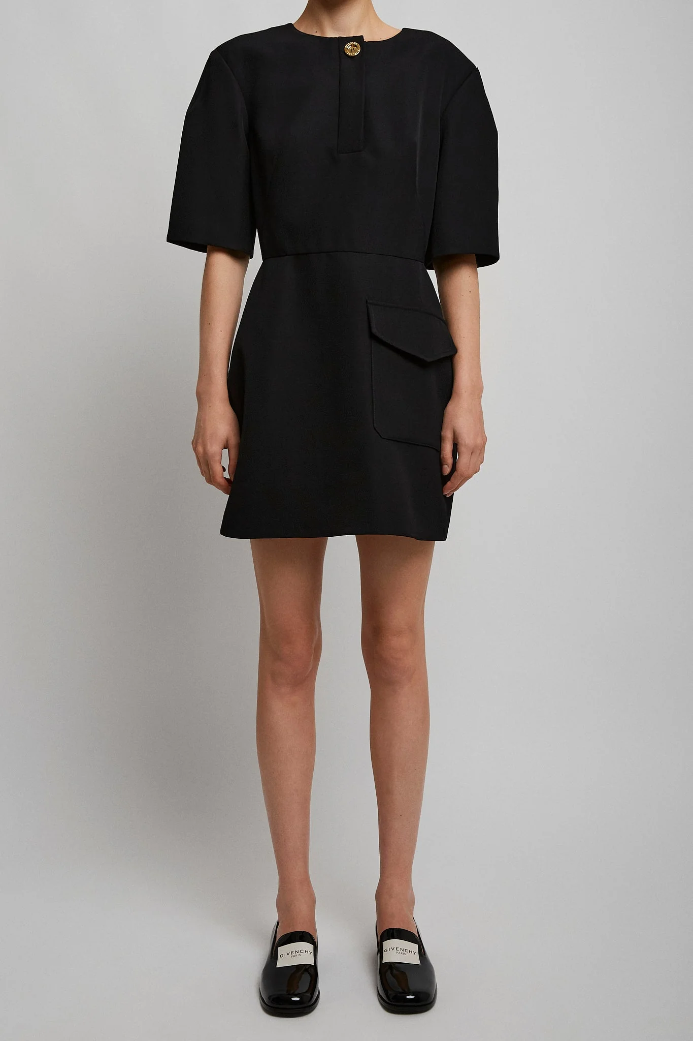 Mini black cocoon dress - Image 4