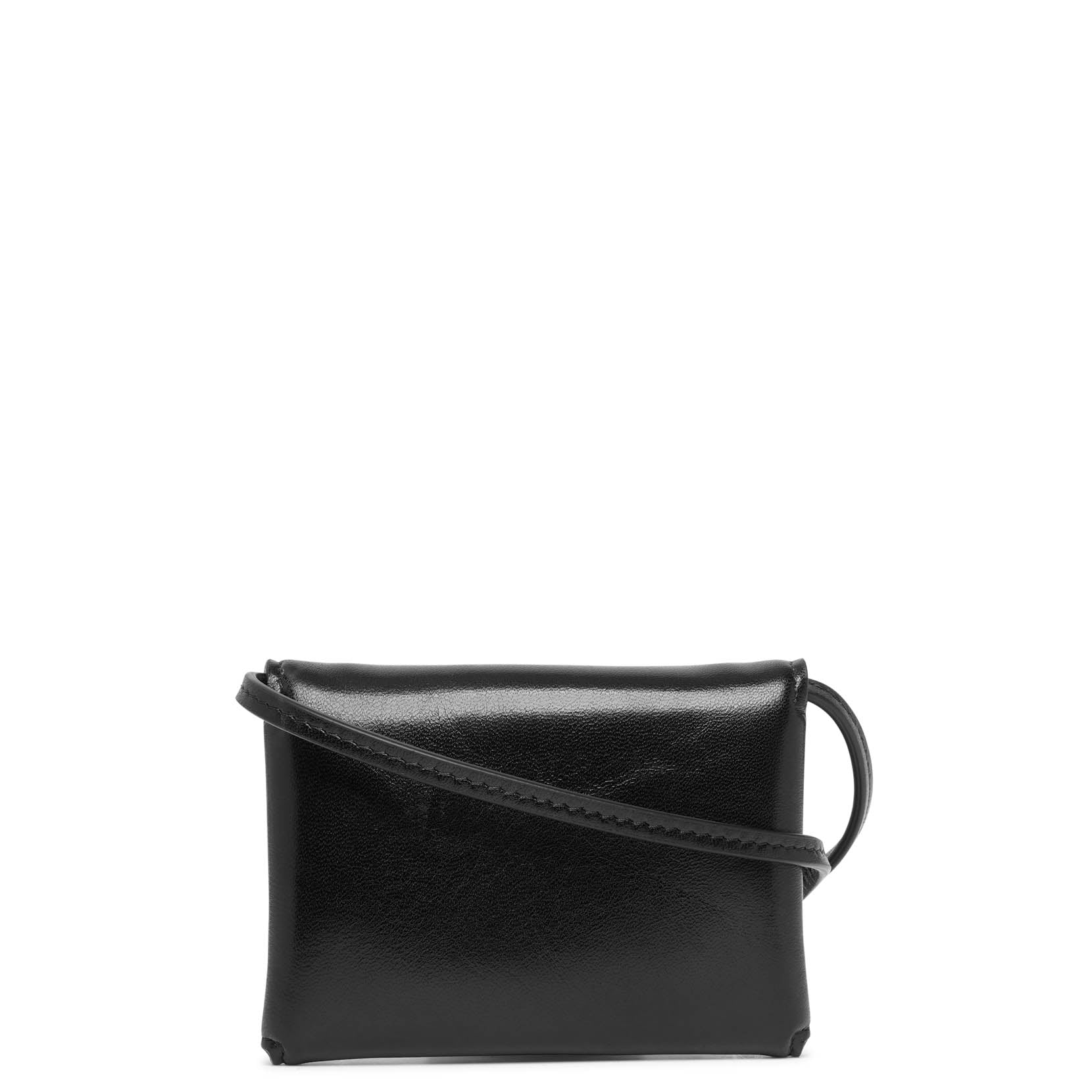 Mini Envelope black leather shoulder bag - Image 5