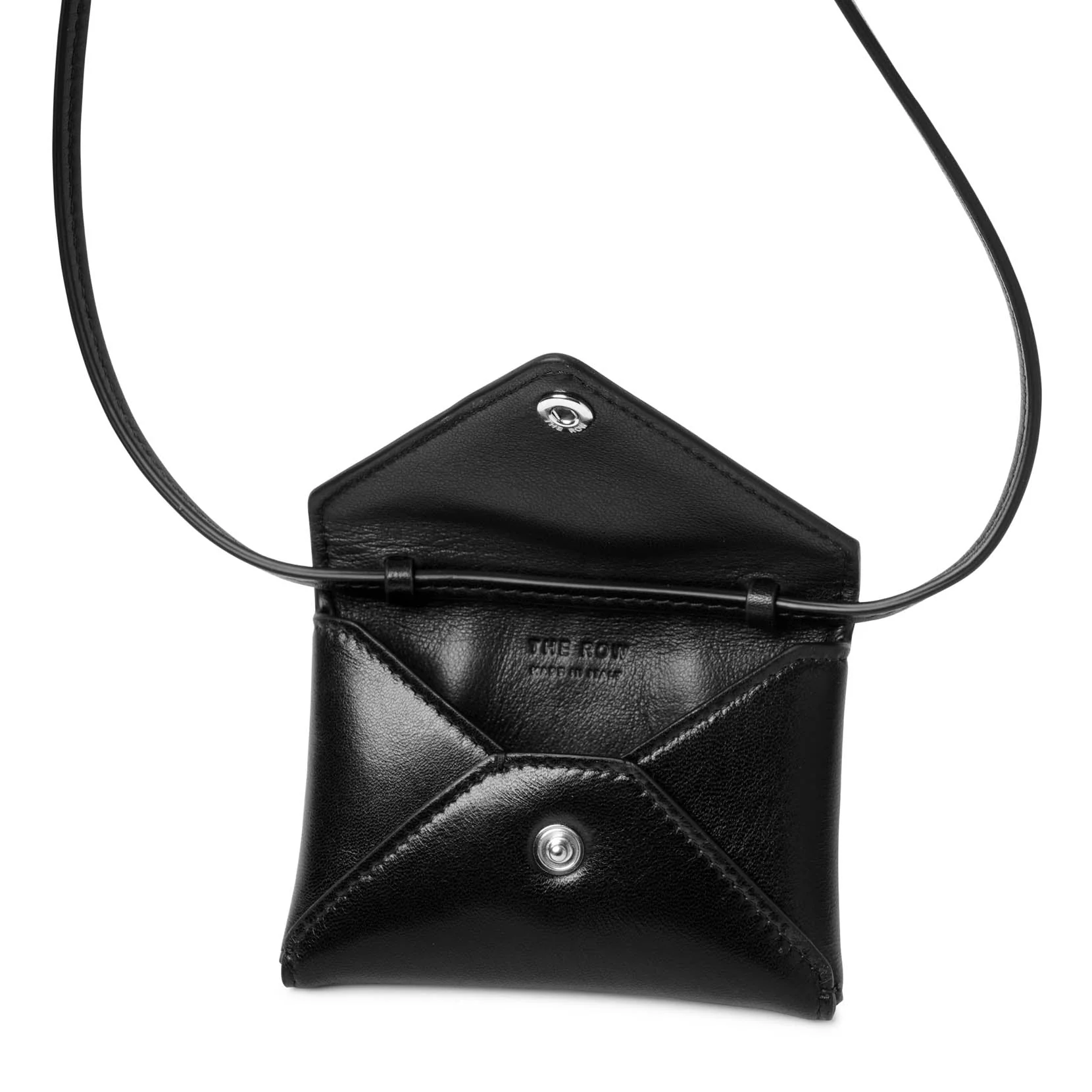 Mini Envelope black leather shoulder bag - Image 6