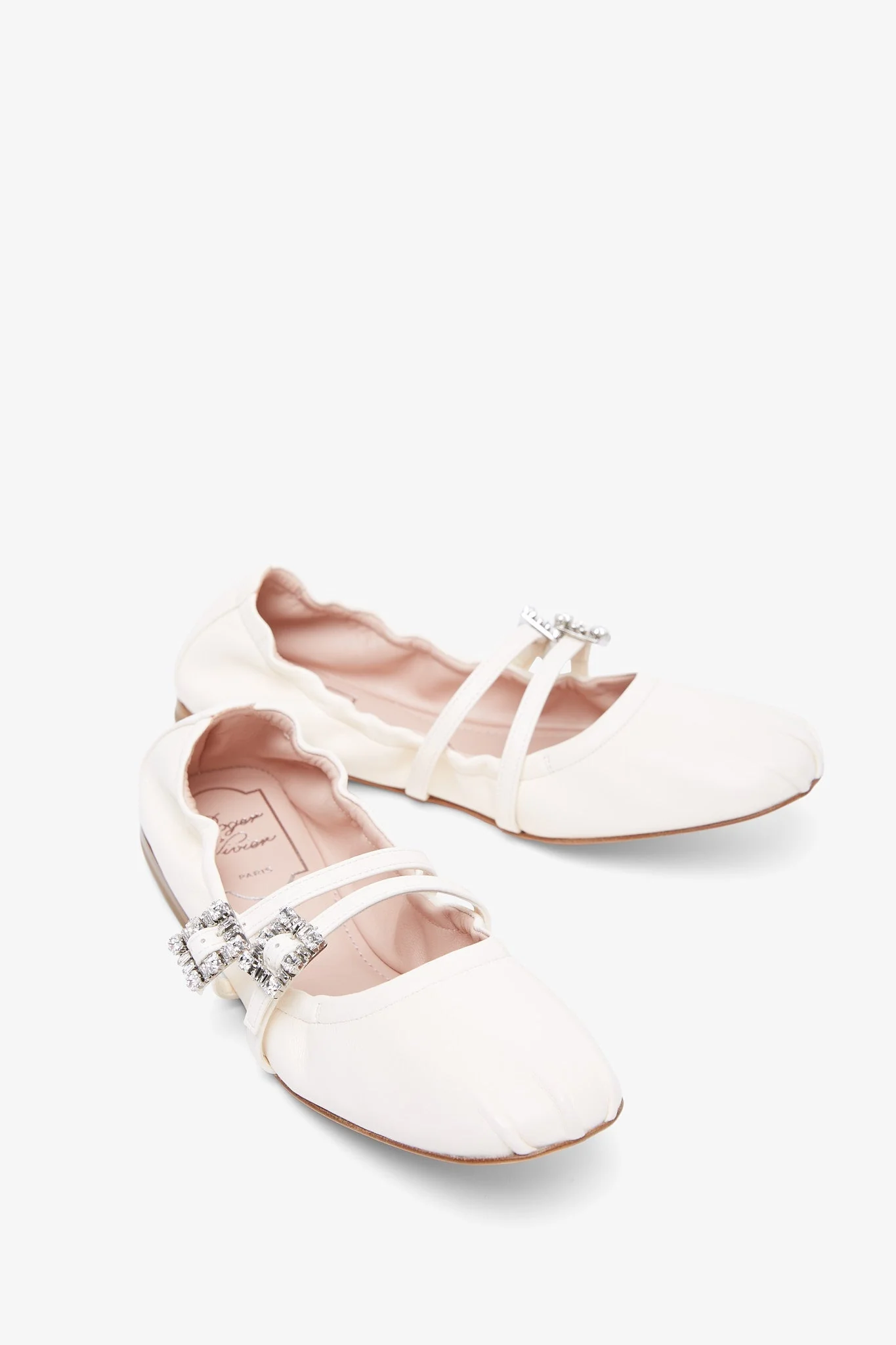 Mini Tres Vivier white ballerinas - Image 5