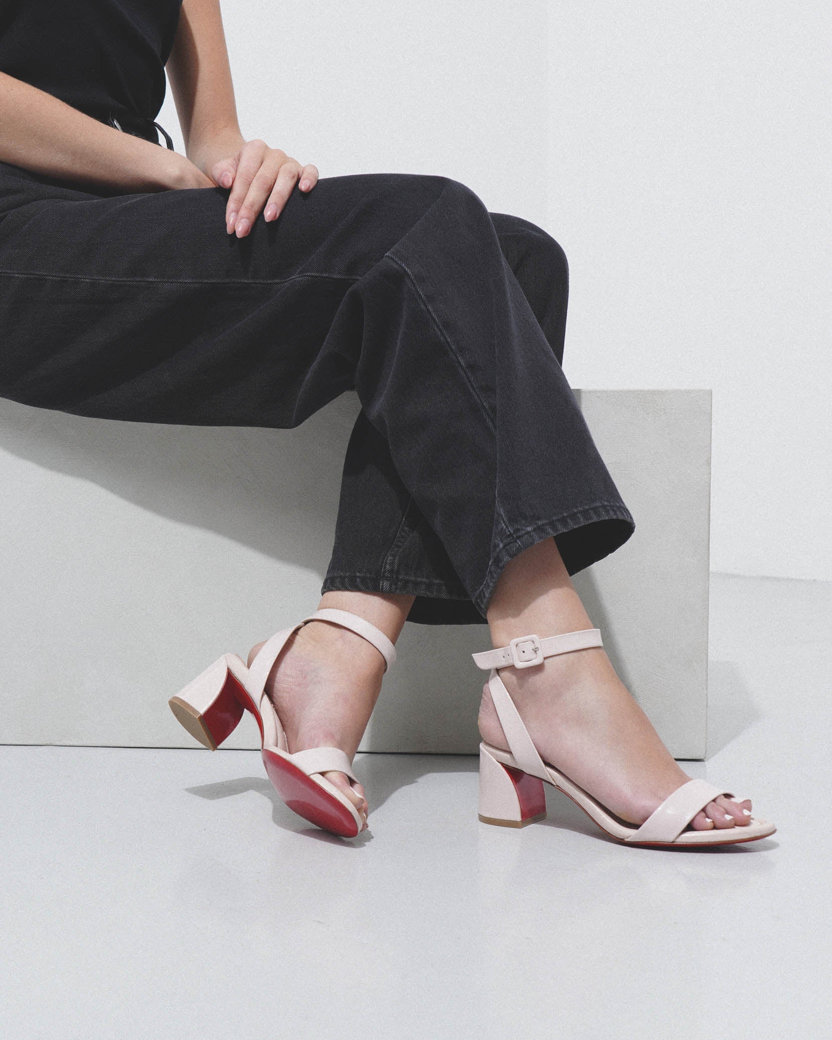 Miss Sabina 55 light pink patent sandals - Image 2