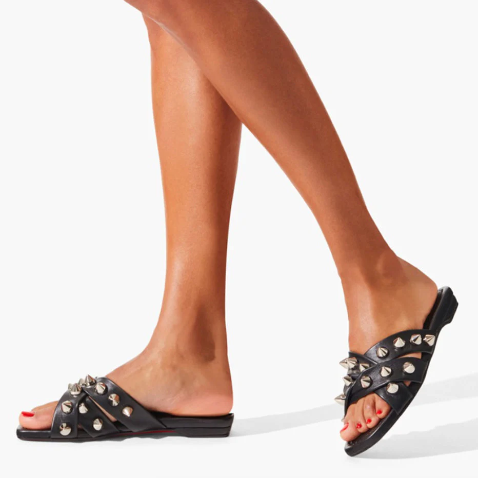Miss spika club black flats - Image 6