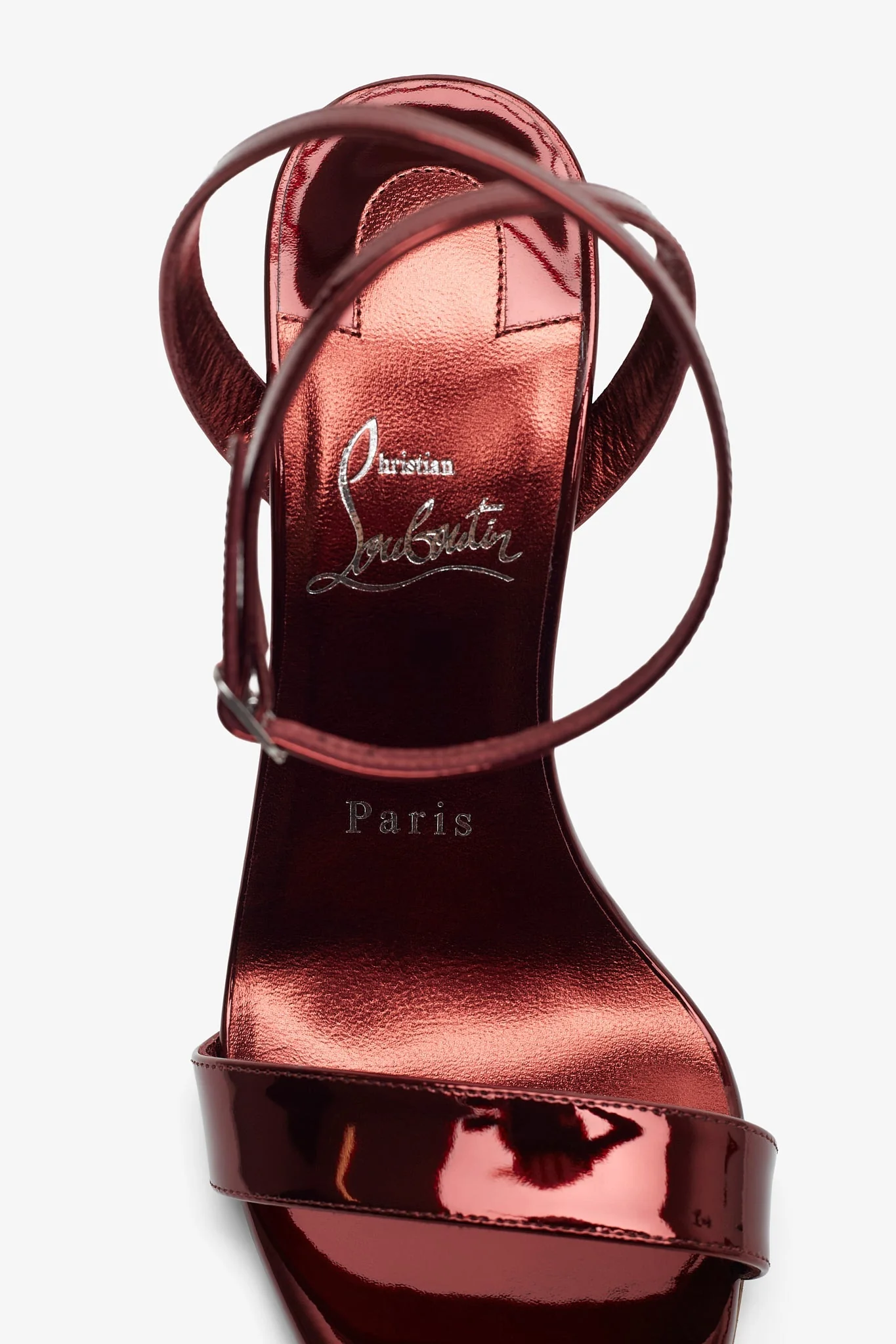 Miss Z 100 red metallic sandals - Image 5