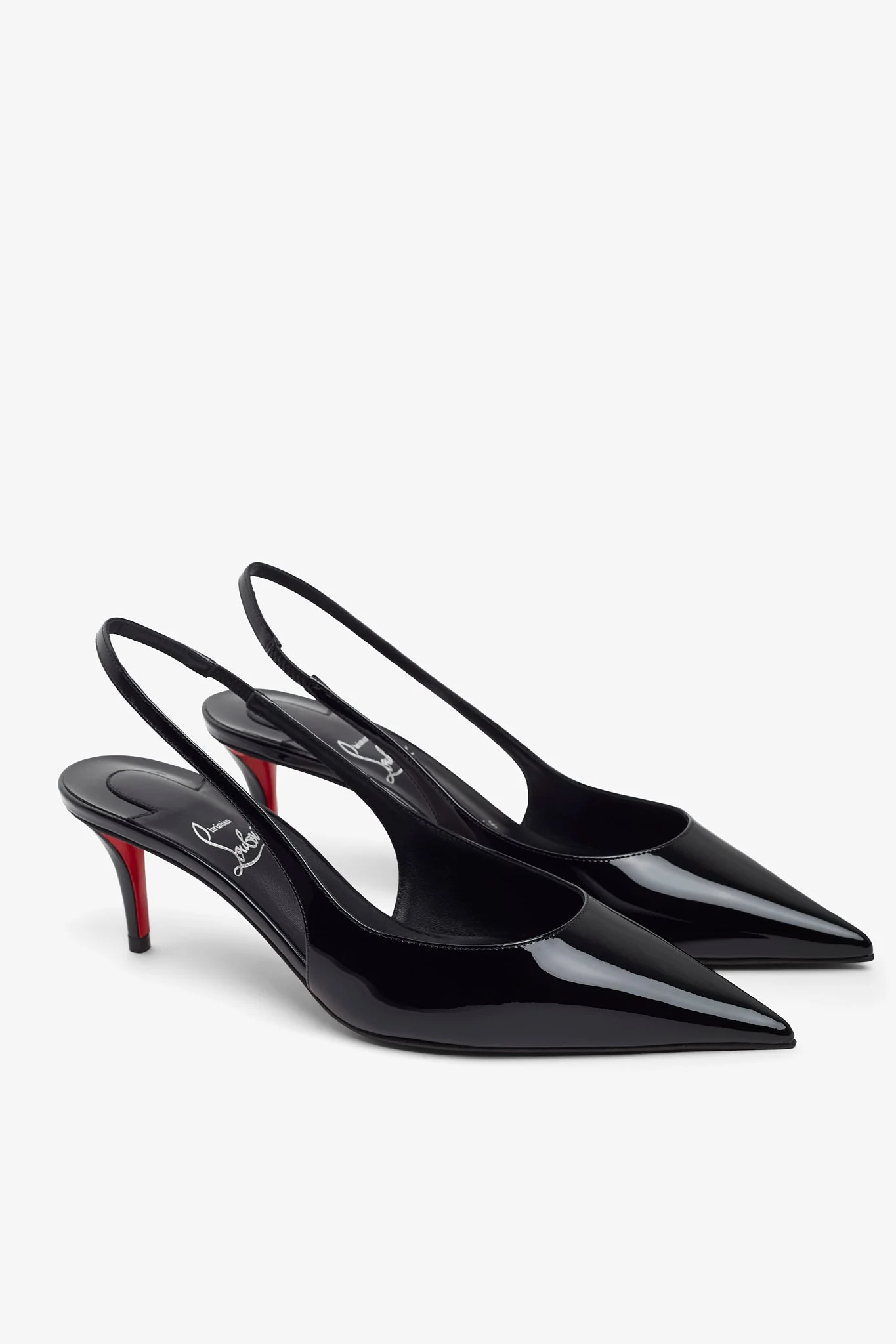Miss Z 60 Black Patent Slingback Pumps - Image 4