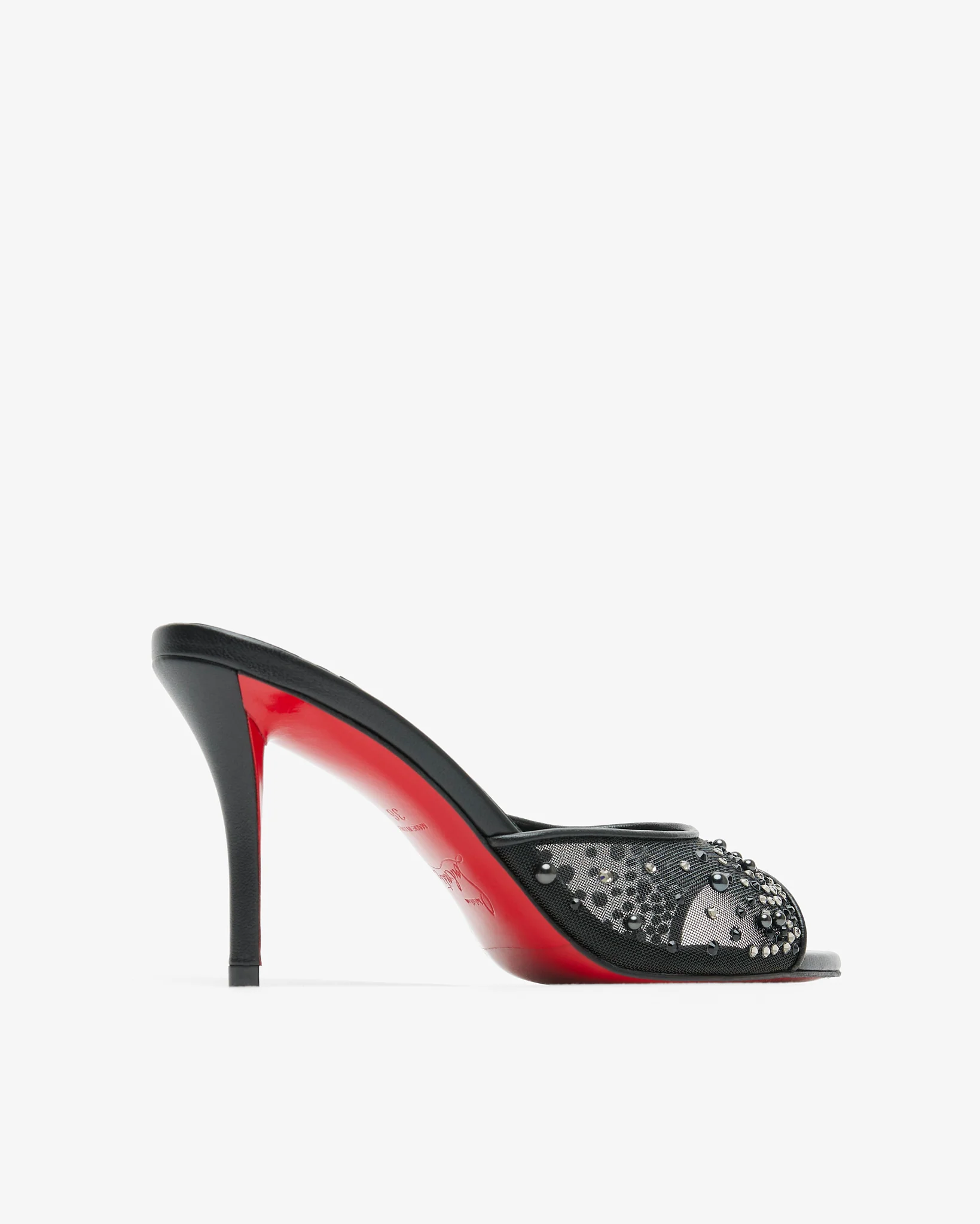 Miss Z 80 Black Strass Mules - Image 2