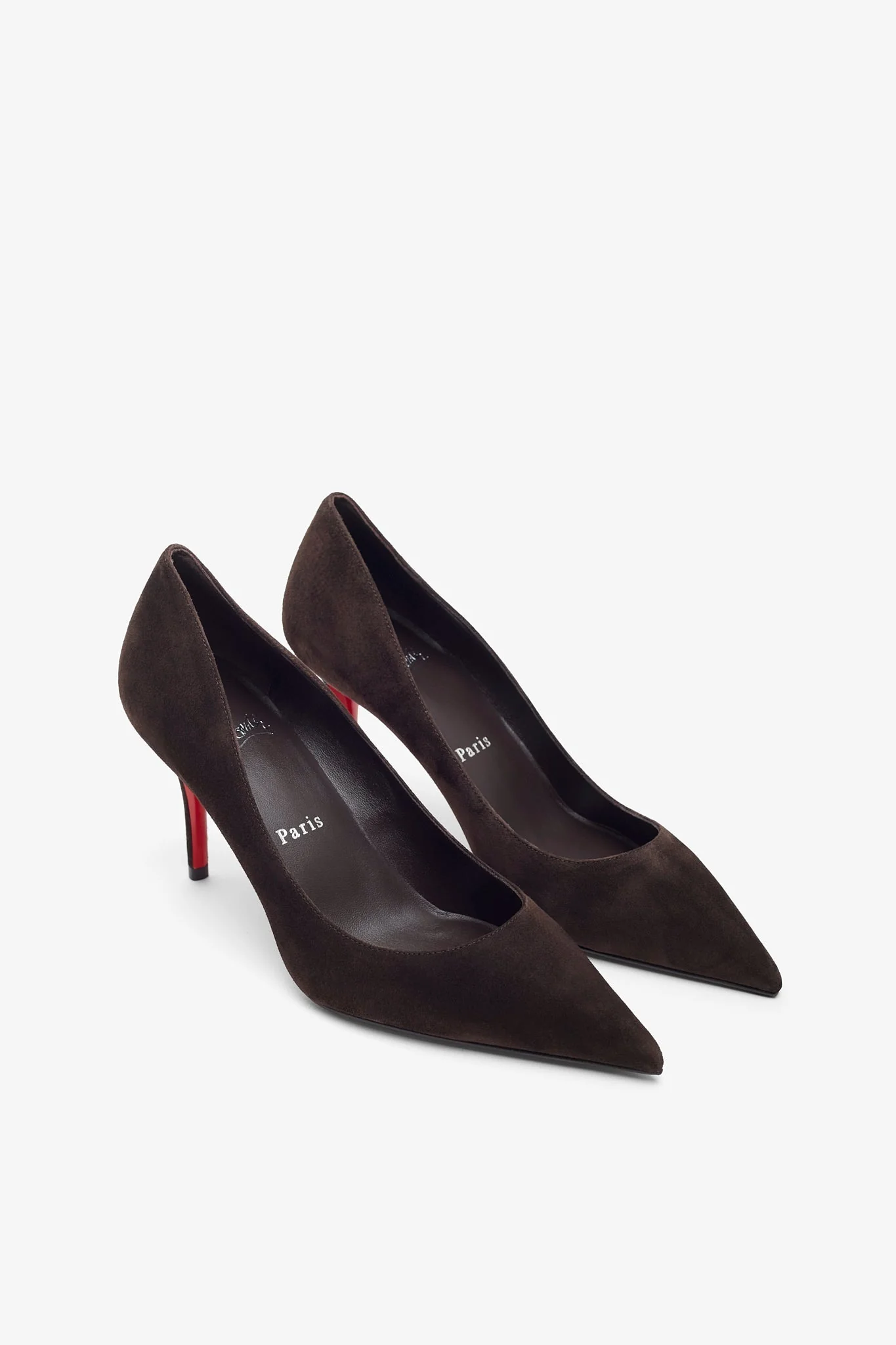 Miss Z 80 brown suede pumps - Image 4
