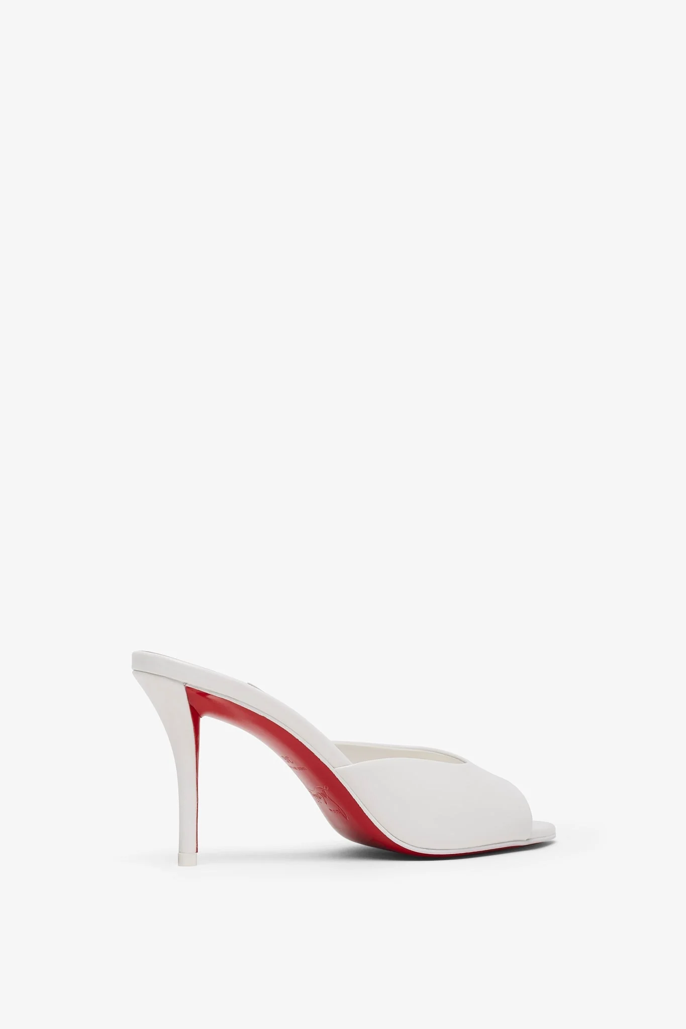 Miss Z 80 white patent mules - Image 3