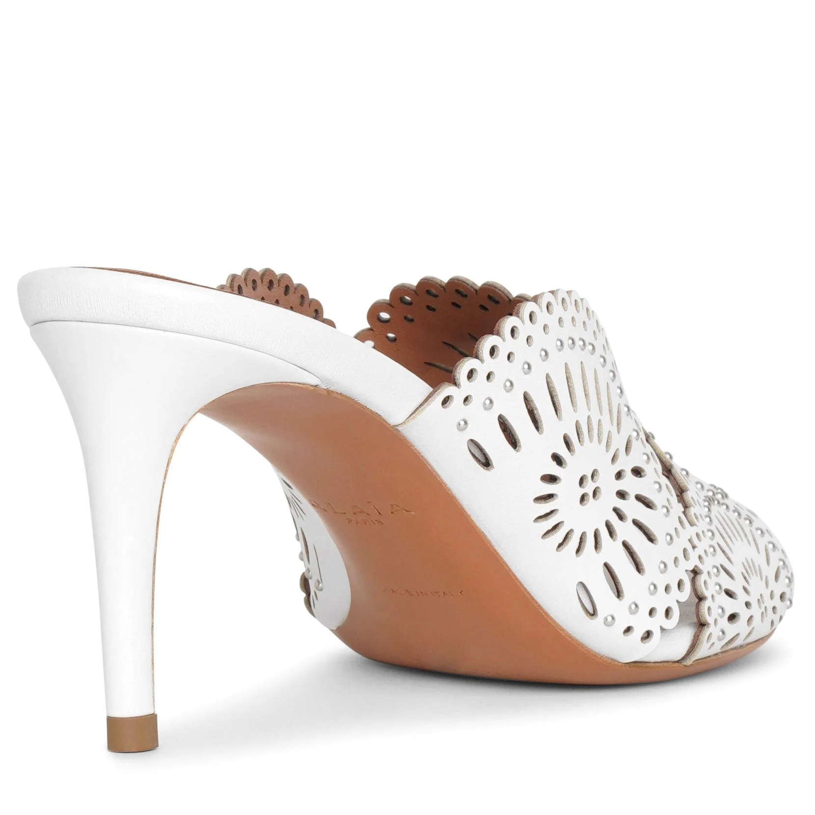 Molukai 70 white leather mules - Image 4