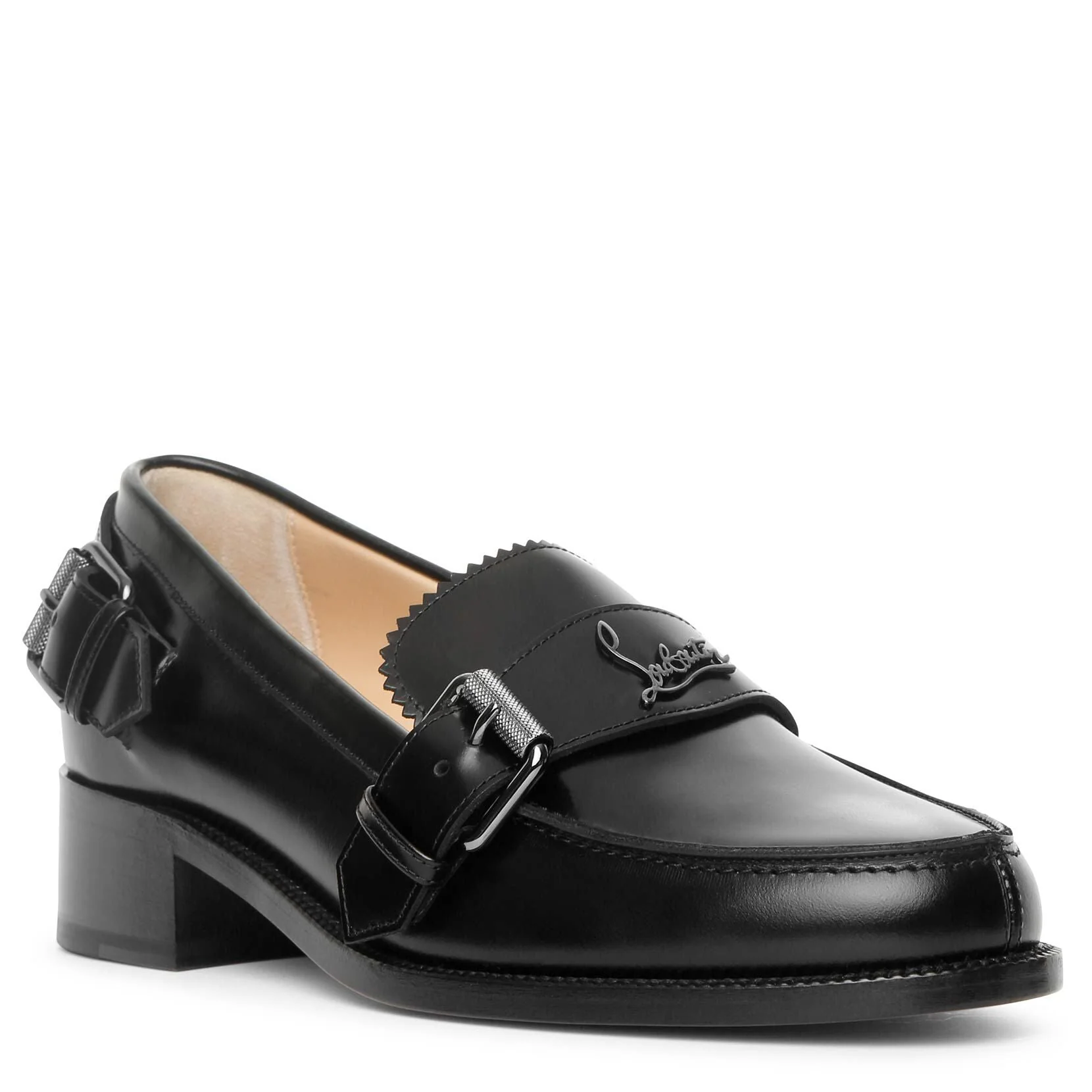 Monmoc Donna flat black loafer - Image 2