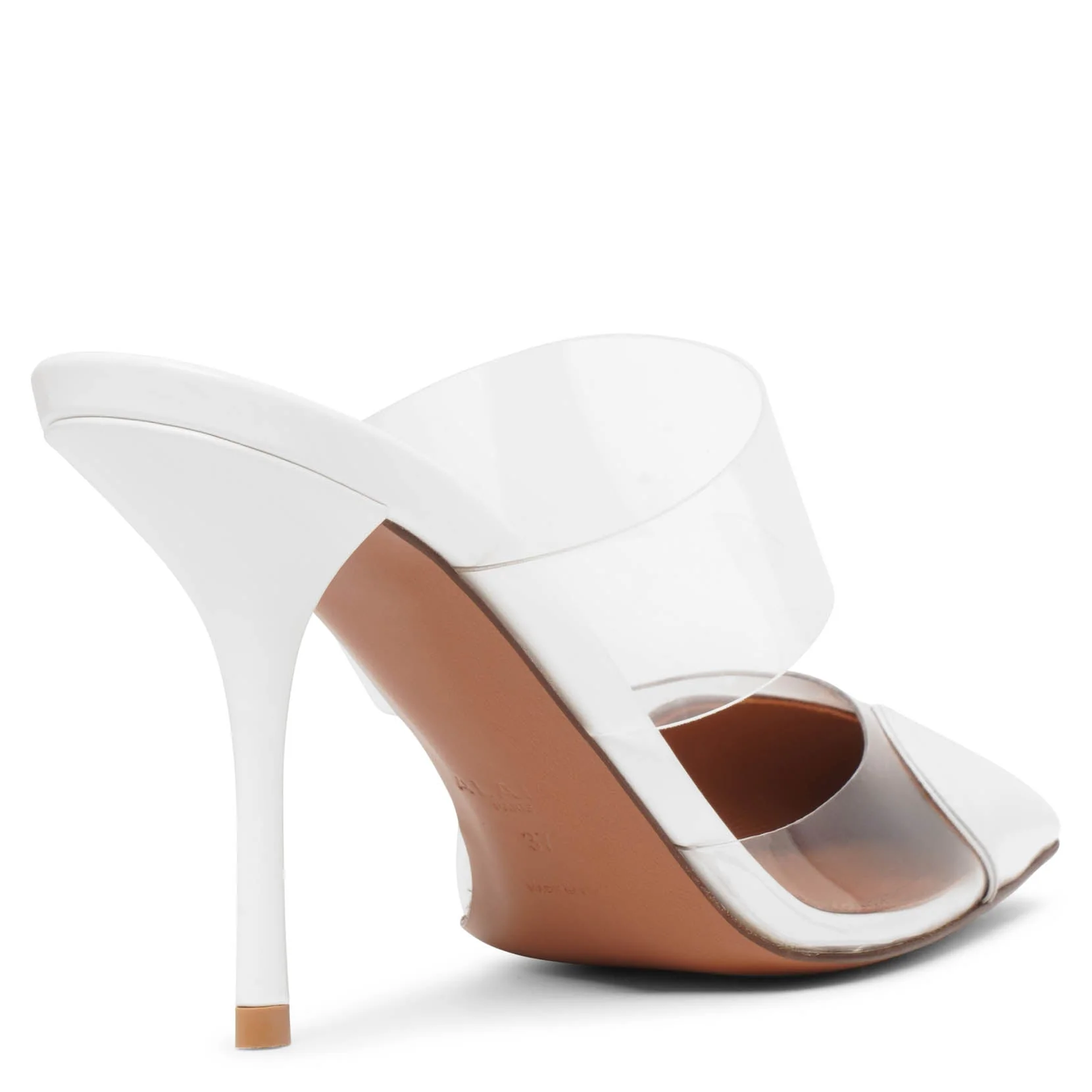 Coeur 90 white patent mule pumps - Image 4