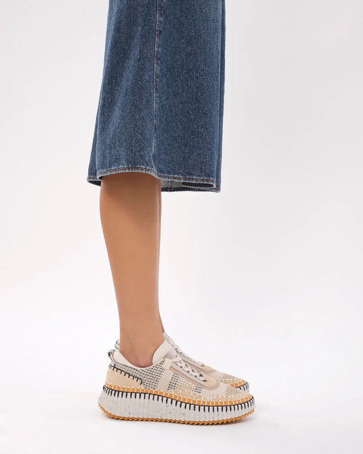 Nama beige mesh sneakers - Image 2