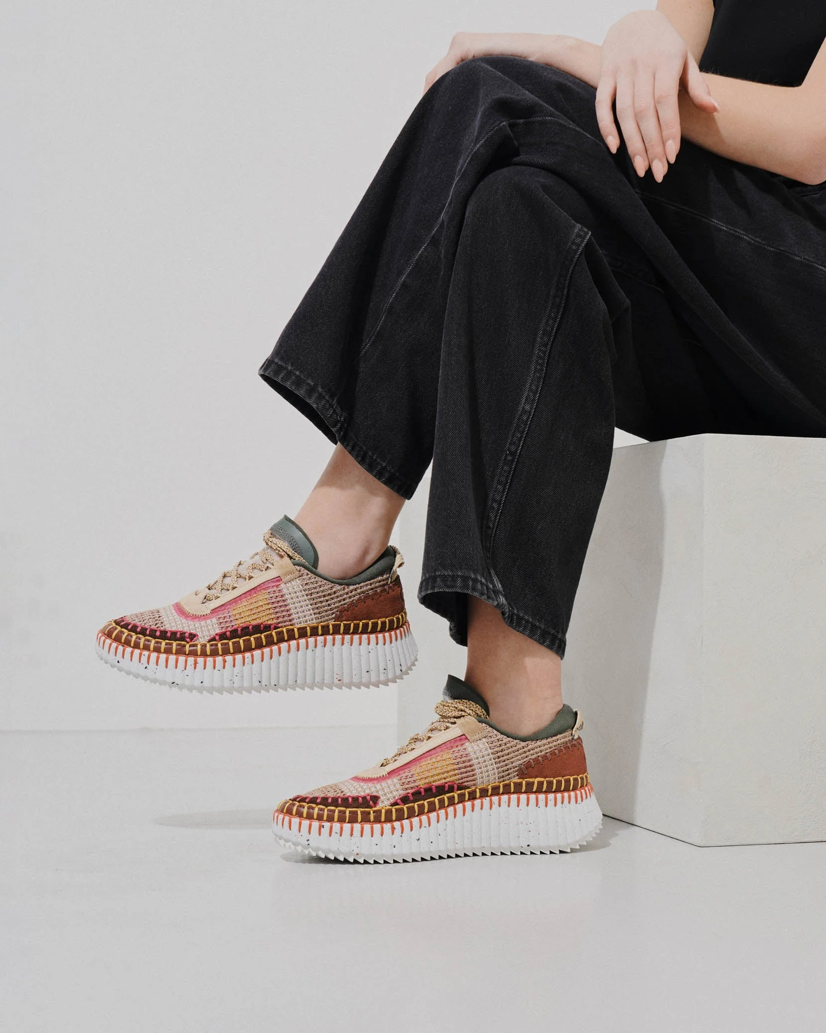 Nama brown mesh sneakers - Image 2