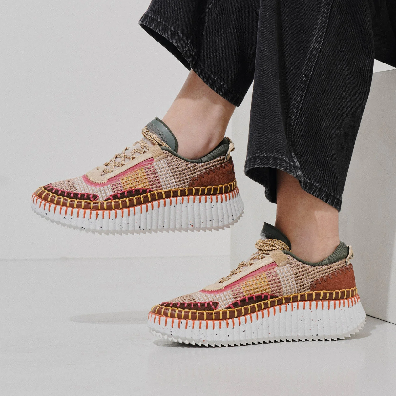 Nama brown mesh sneakers - Image 6