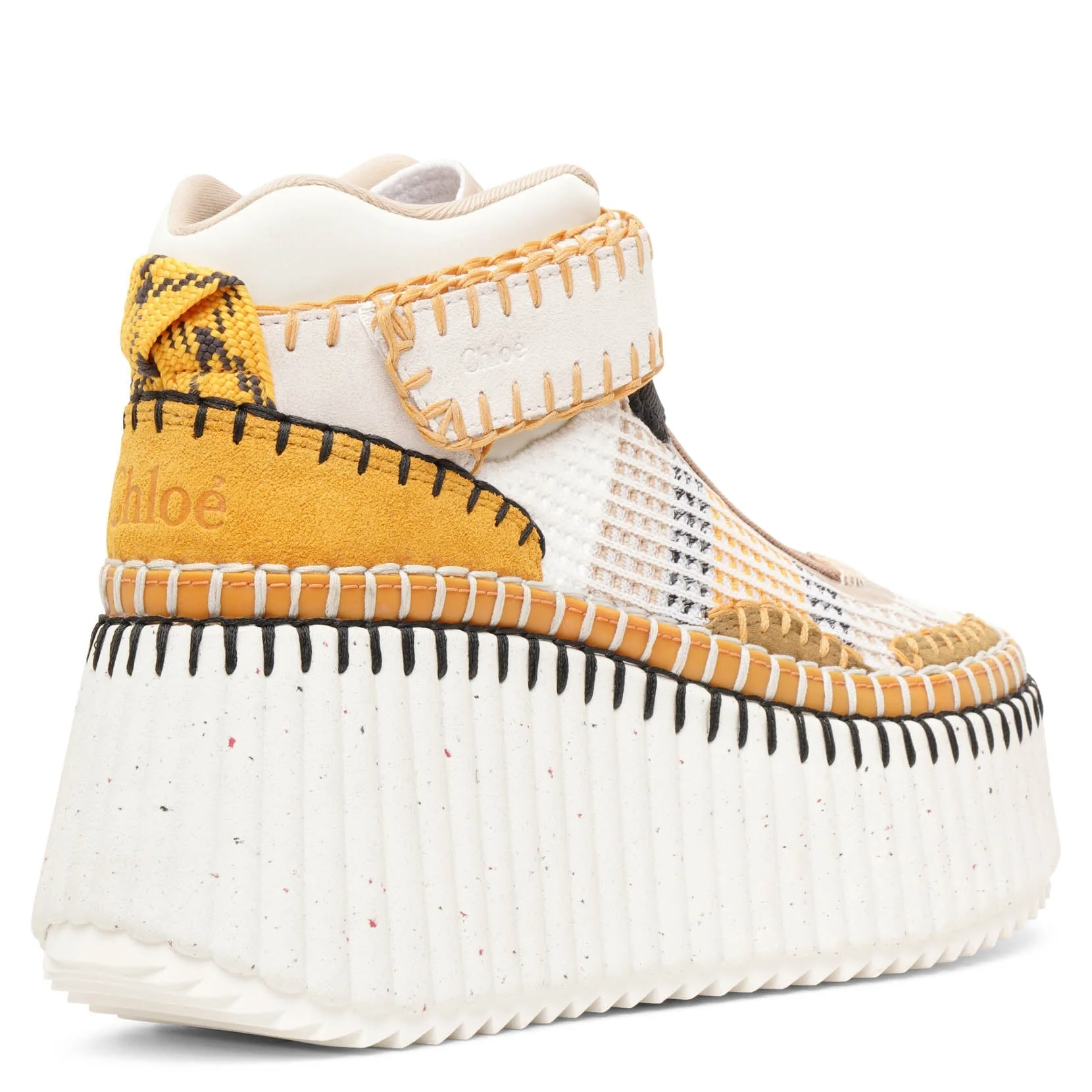 Nama platform light brown mesh sneakers - Image 4