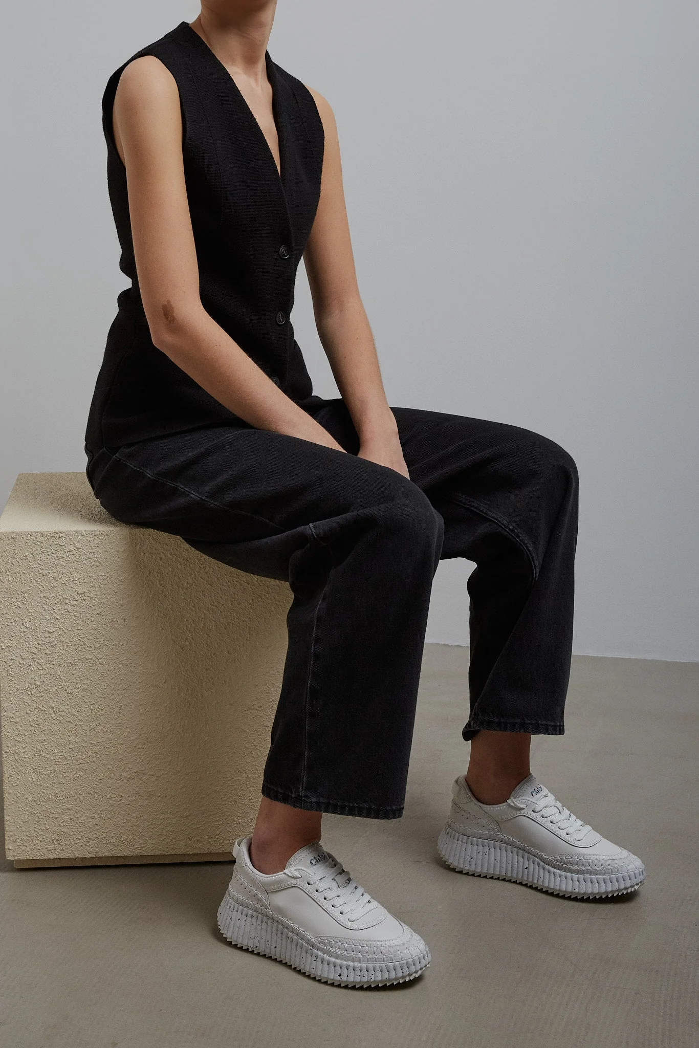 Nama white leather sneakers - Image 6
