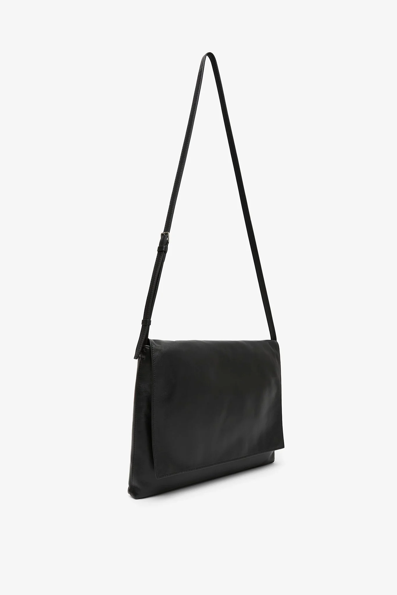 Nan black leather messenger bag - Image 3