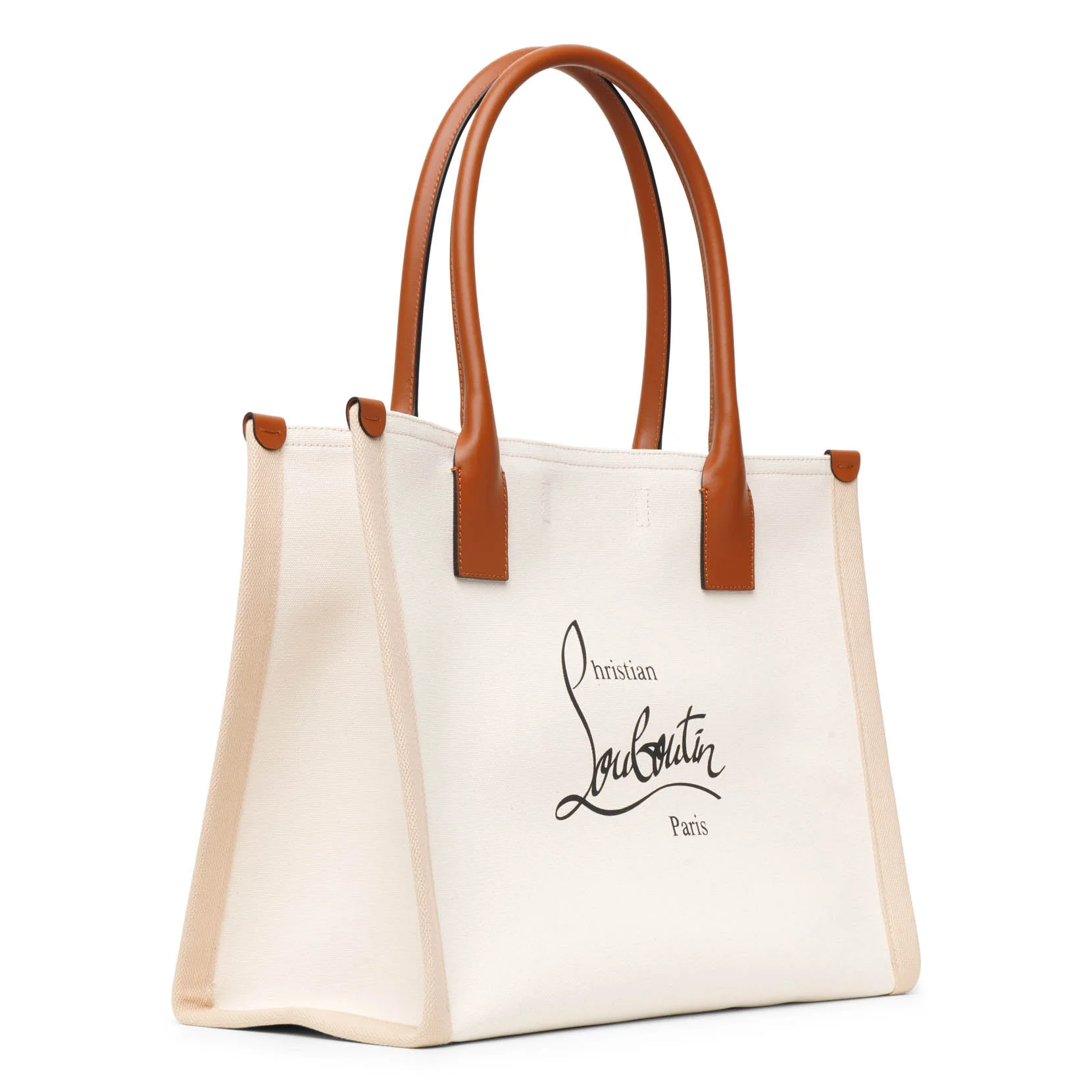 Nastroloubi E/W large natural canvas tote bag - Image 3