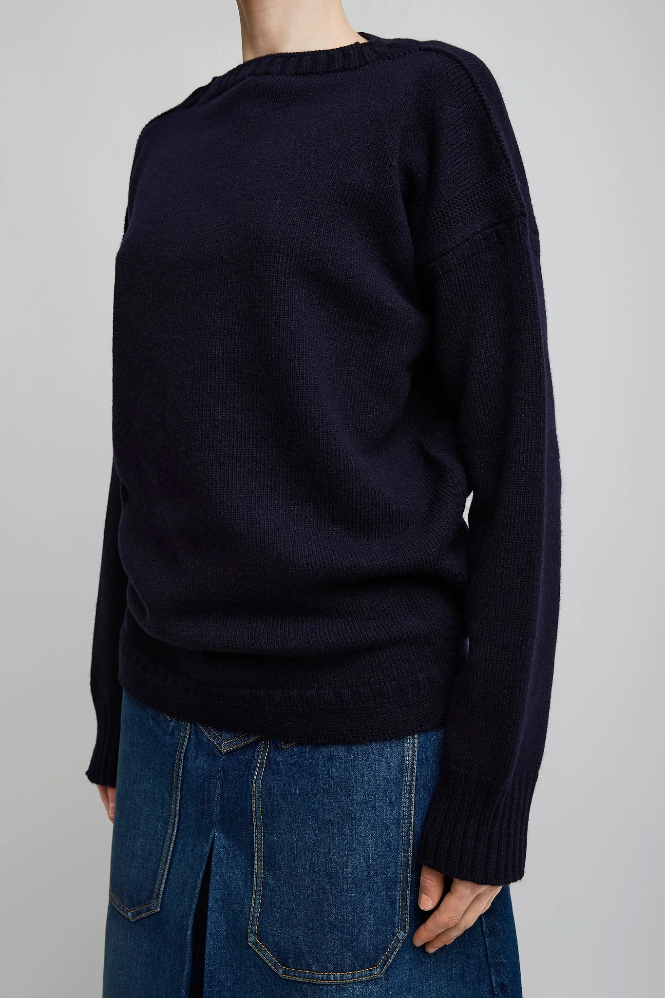 Navy knit jumper - Image 4