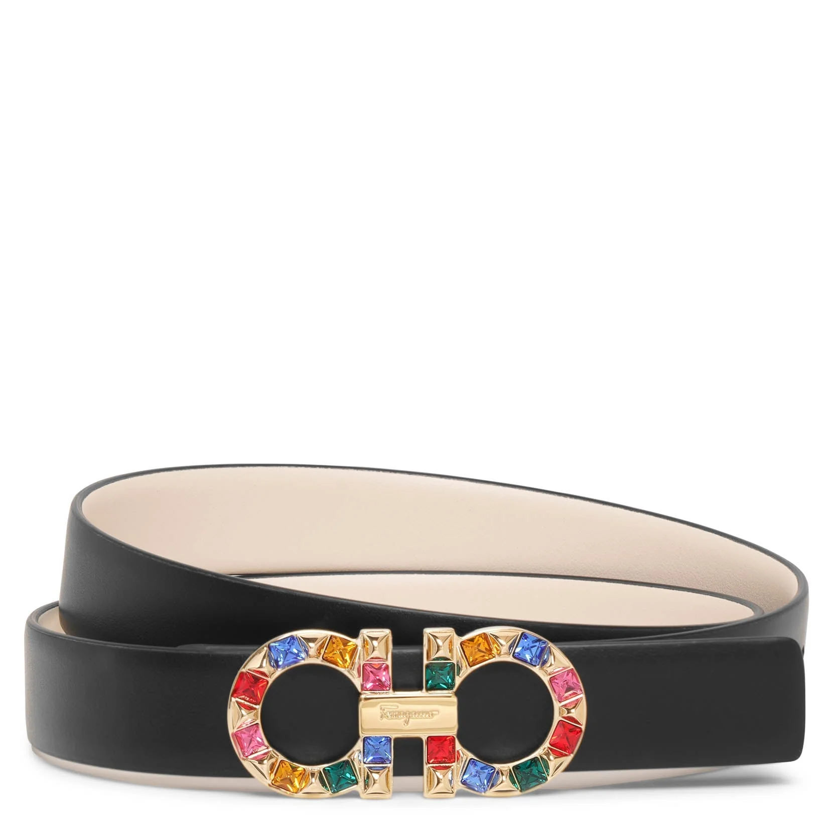 New Gancini crystal bone leather belt - Image 3