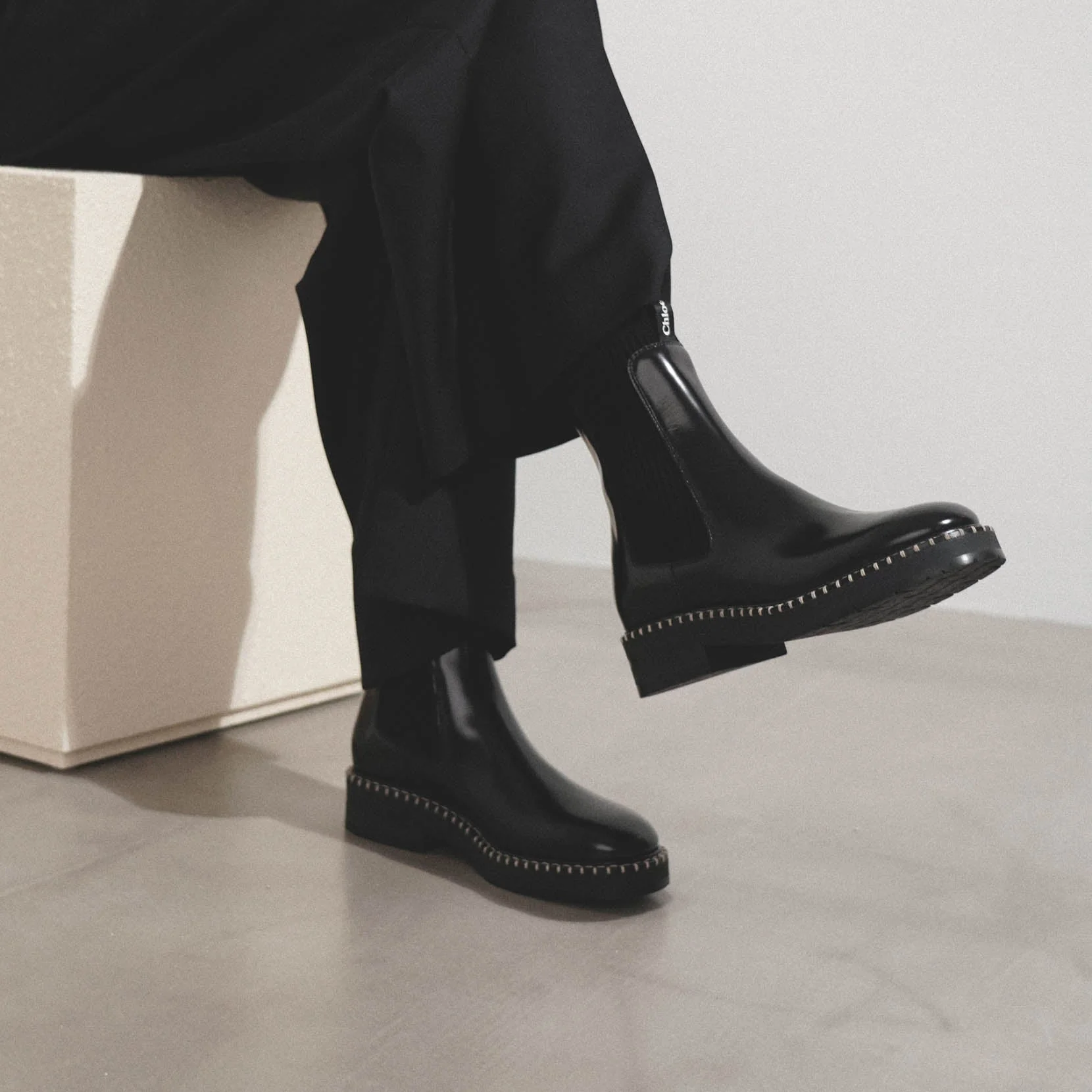 Noua black leather ankle boots - Image 6