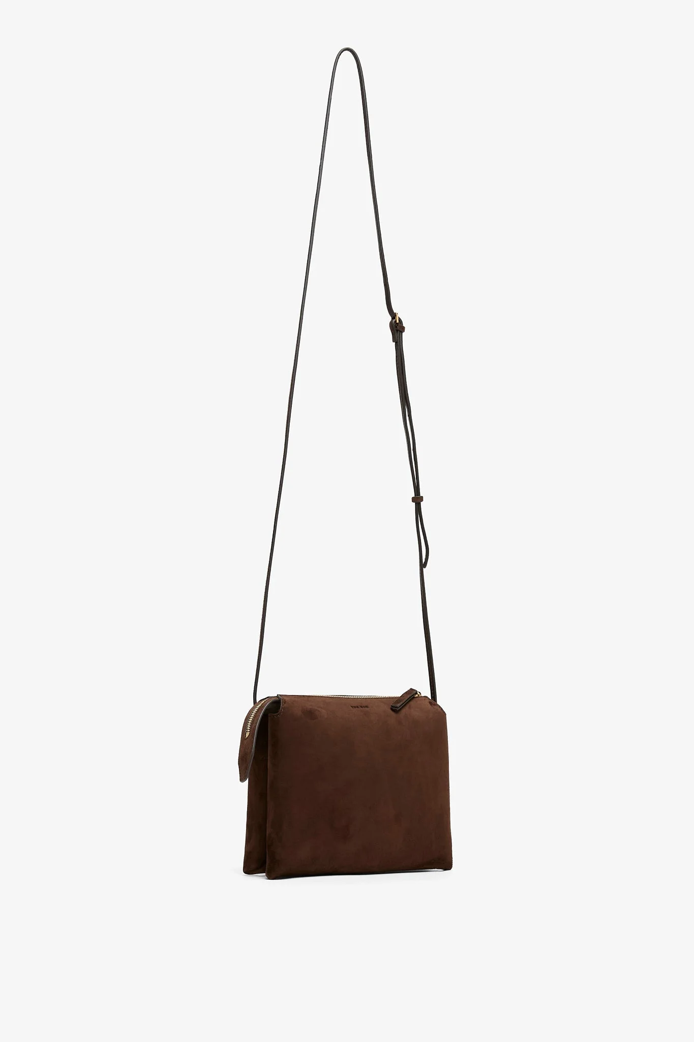Nu Mini Twin brown suede crossbody bag - Image 3