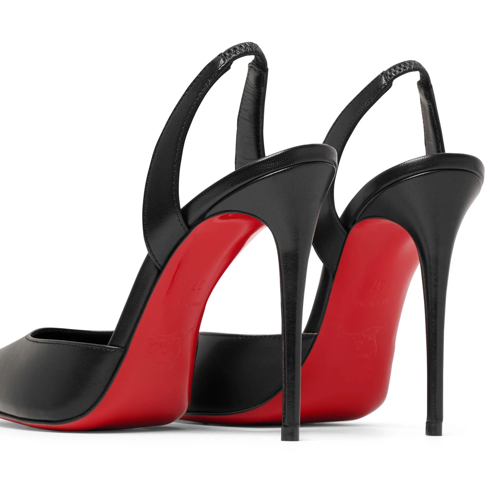 O Kate 100 sling black leather pumps - Image 5