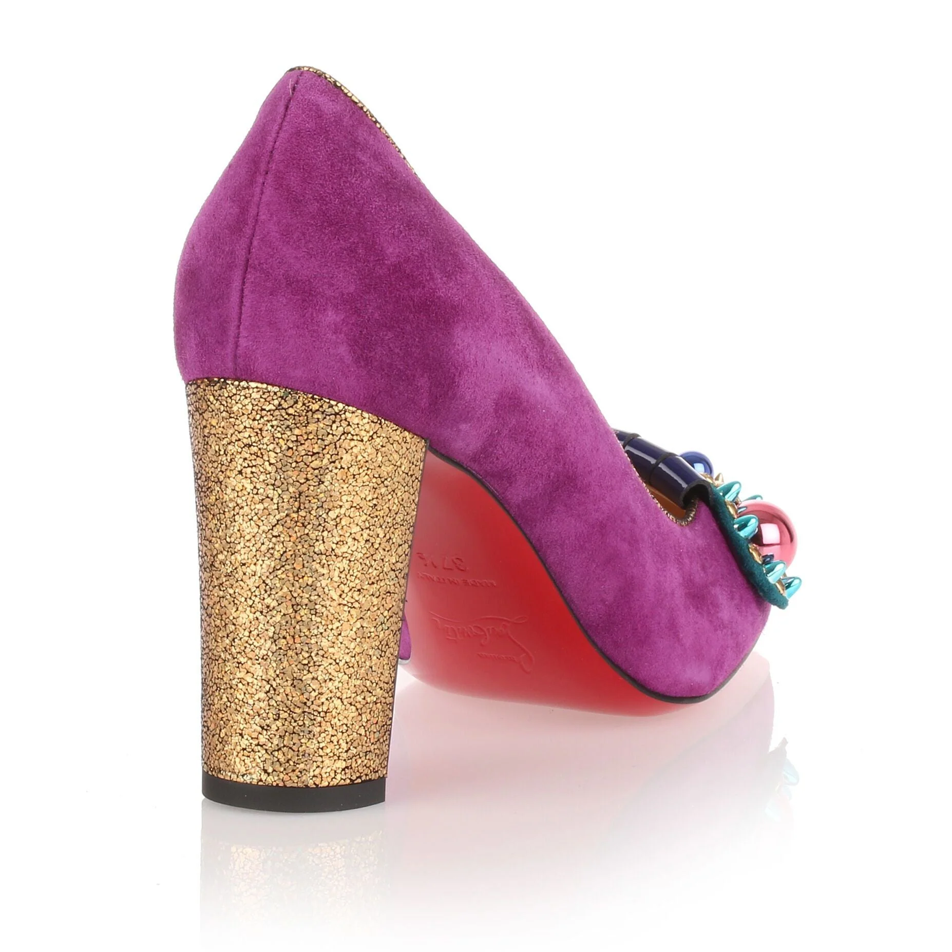 Oaxacana 85 purple suede pump - Image 3