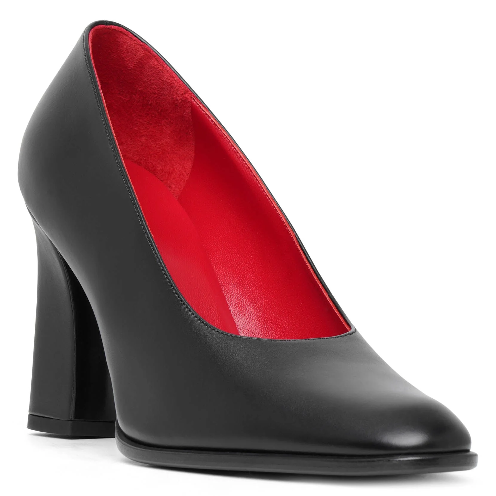Olivia black leather pumps - Image 3