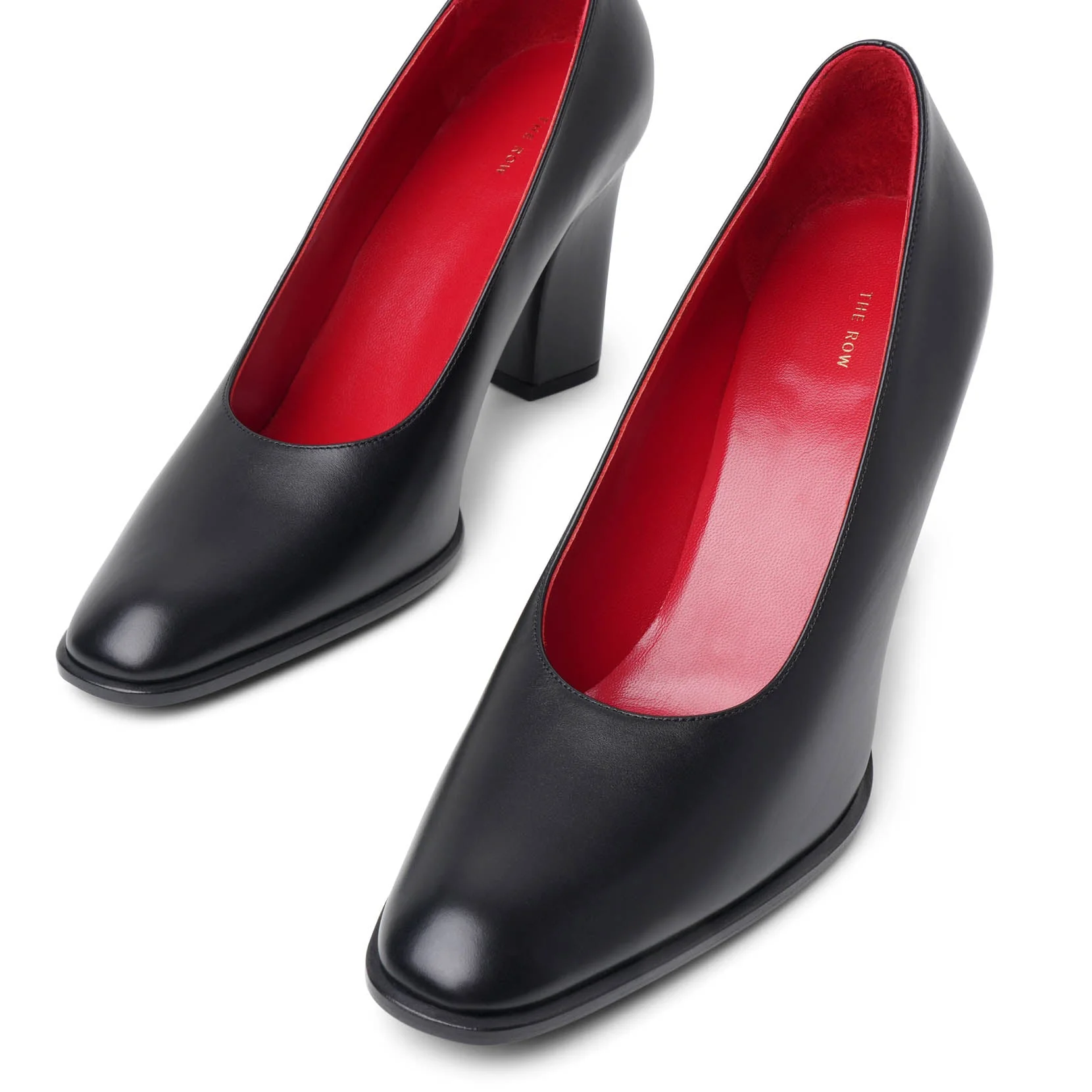 Olivia black leather pumps - Image 5