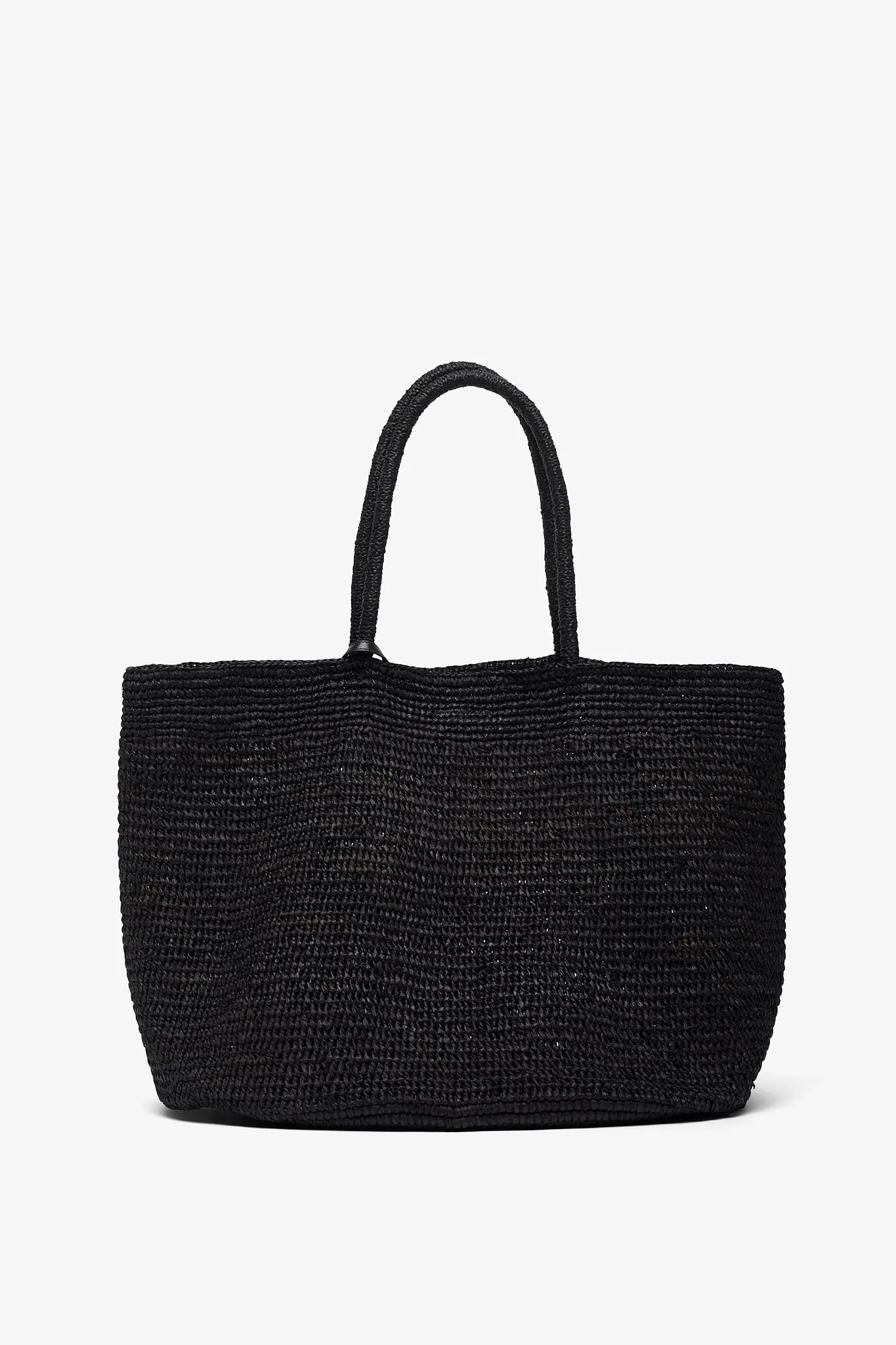 Oregon black raffia bag