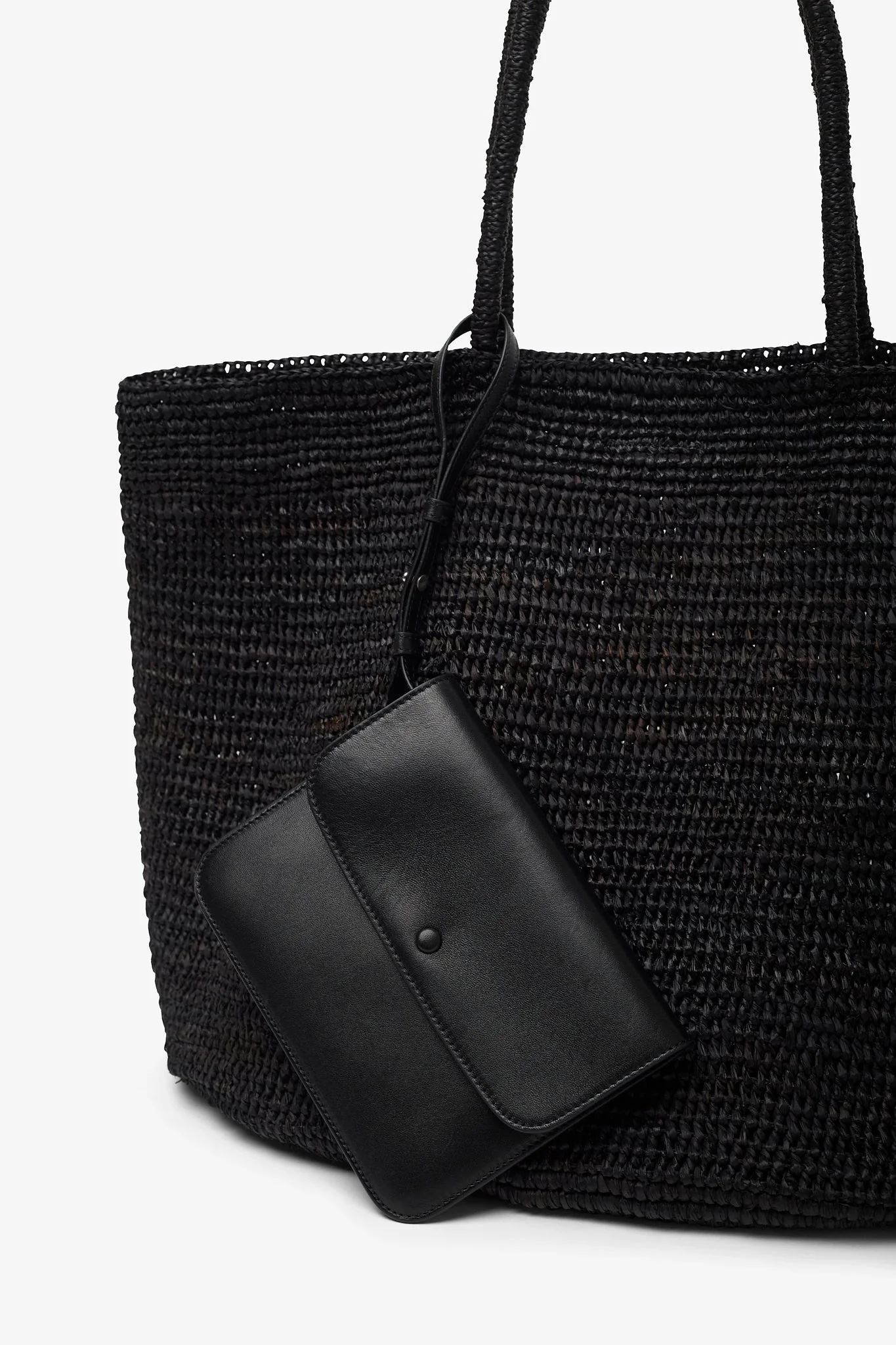 Oregon black raffia bag - Image 4