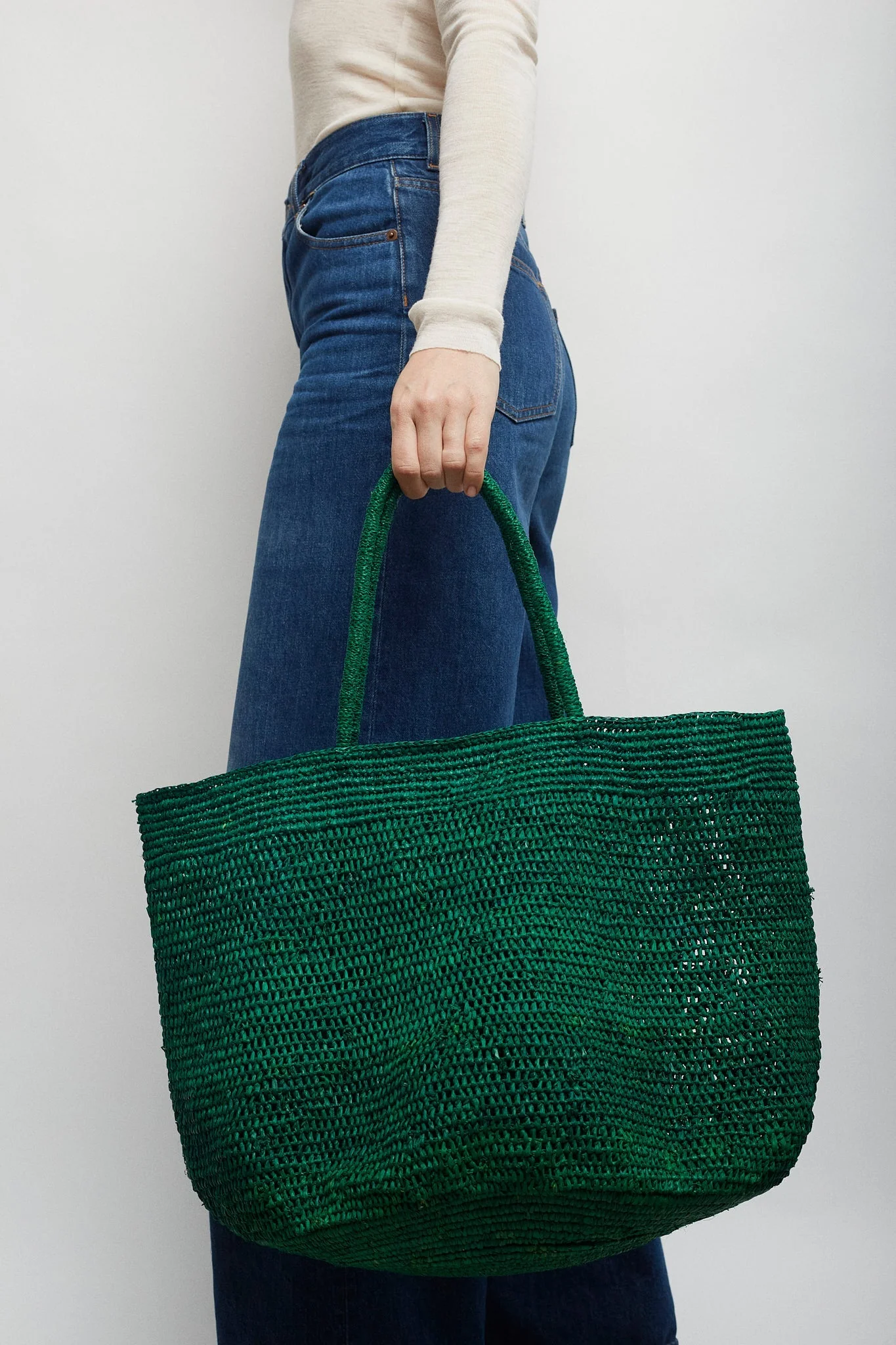 Oregon green raffia bag - Image 6