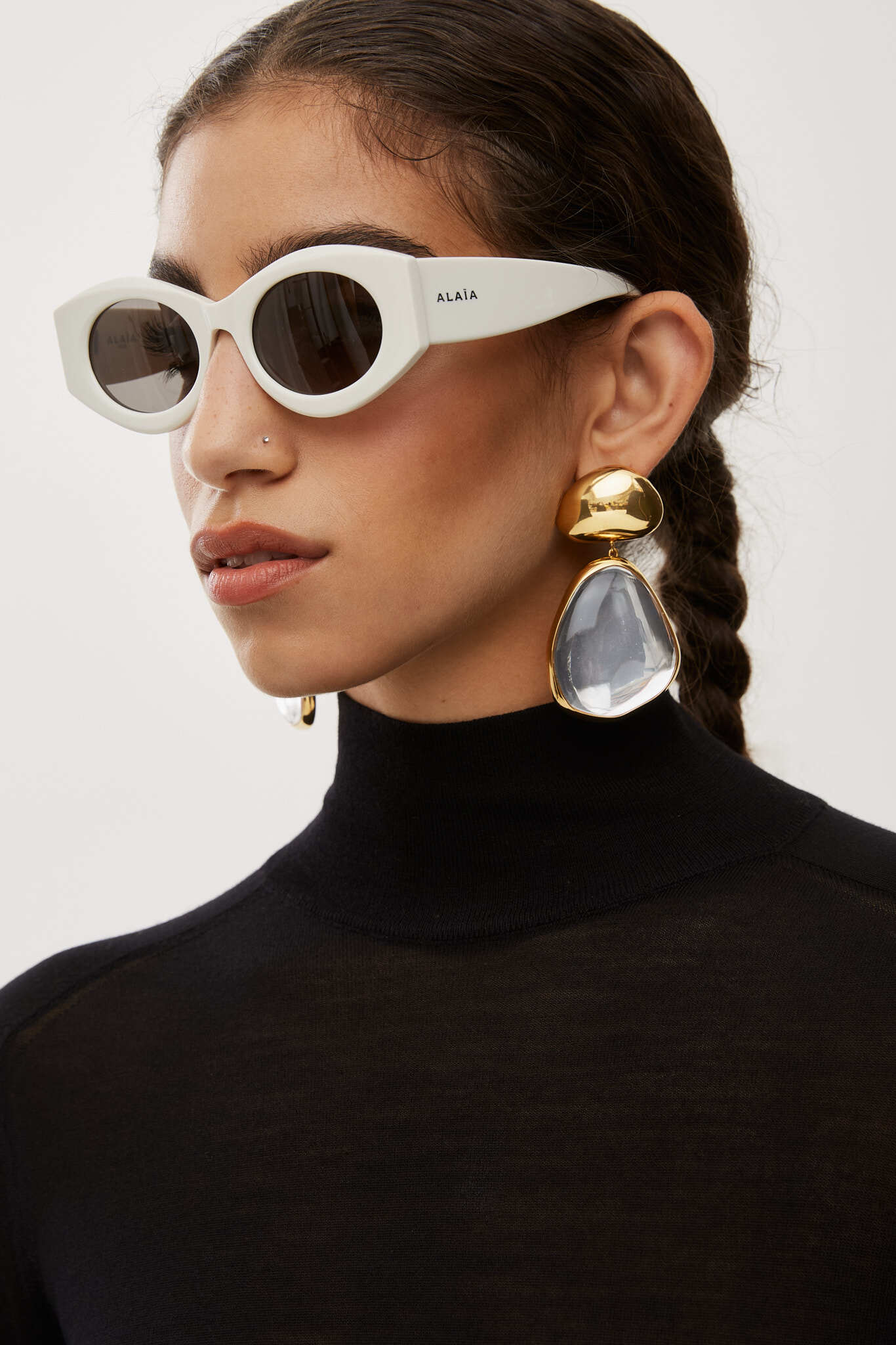 Oval 82 white sunglasses - Image 2