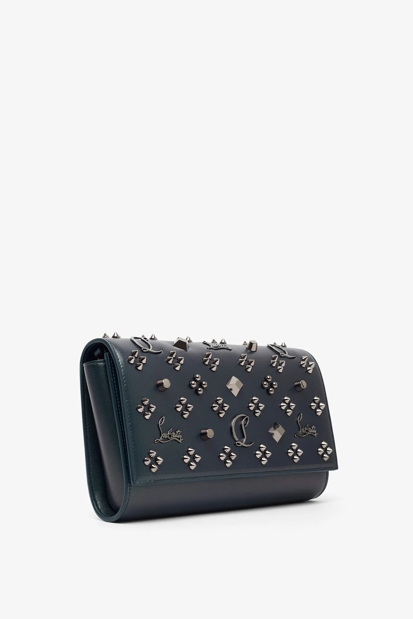 Paloma dark green leather clutch - Image 3