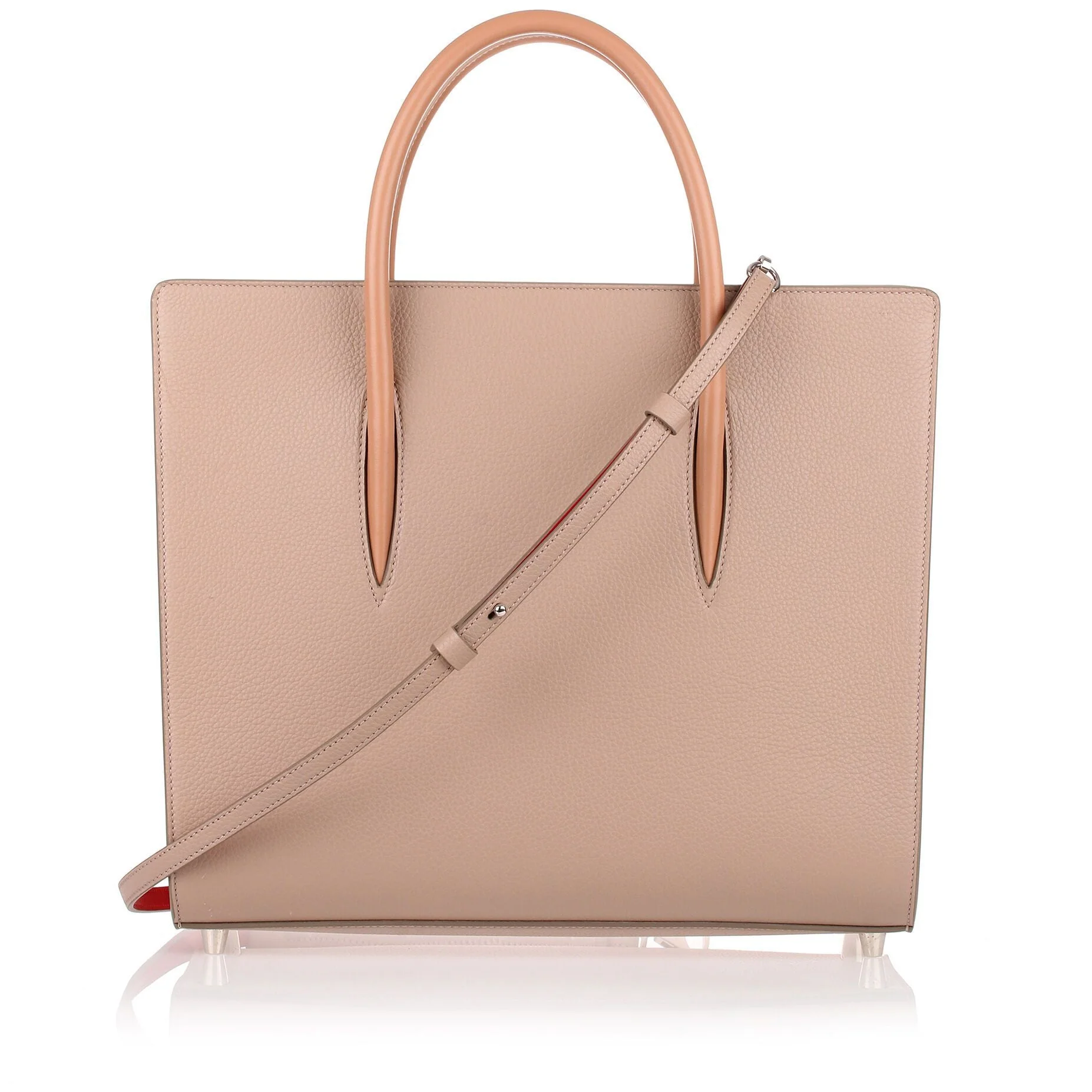 Paloma large cashmere leather tote - Image 4
