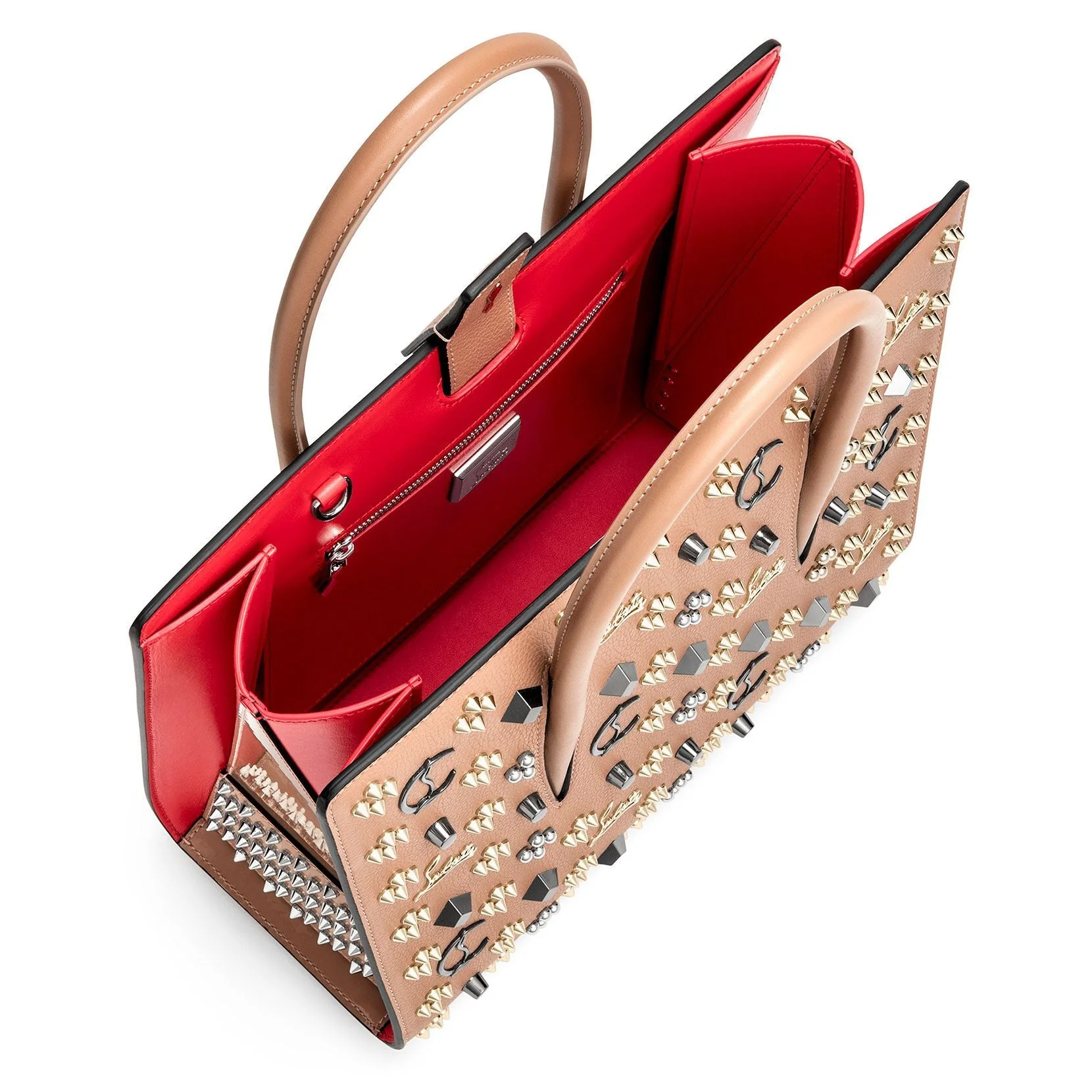 Paloma medium beige loubinthesky bag - Image 5