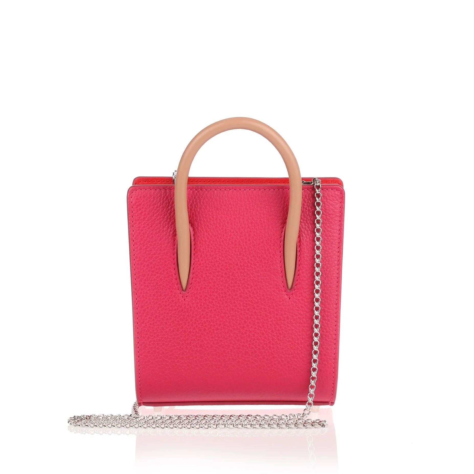 Paloma nano pink leather mini bag - Image 4