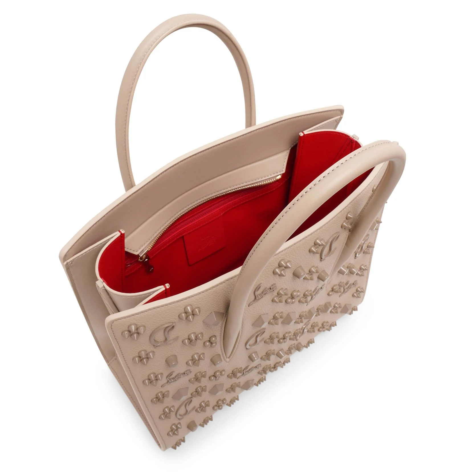 Paloma S medium beige leather bag - Image 5