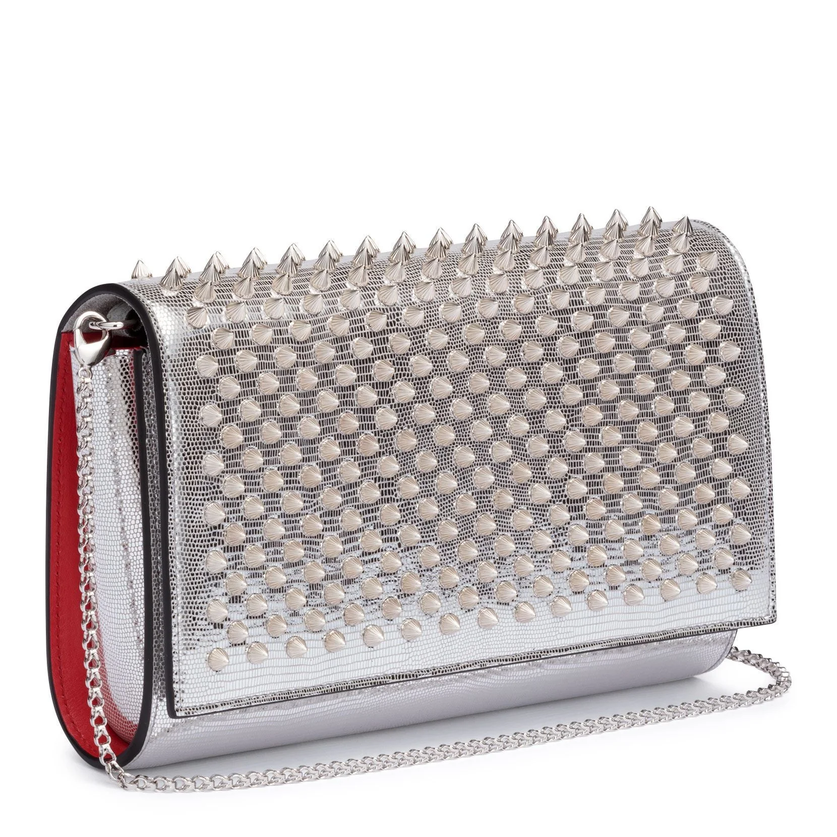 Paloma silver spikes clutch - Image 2