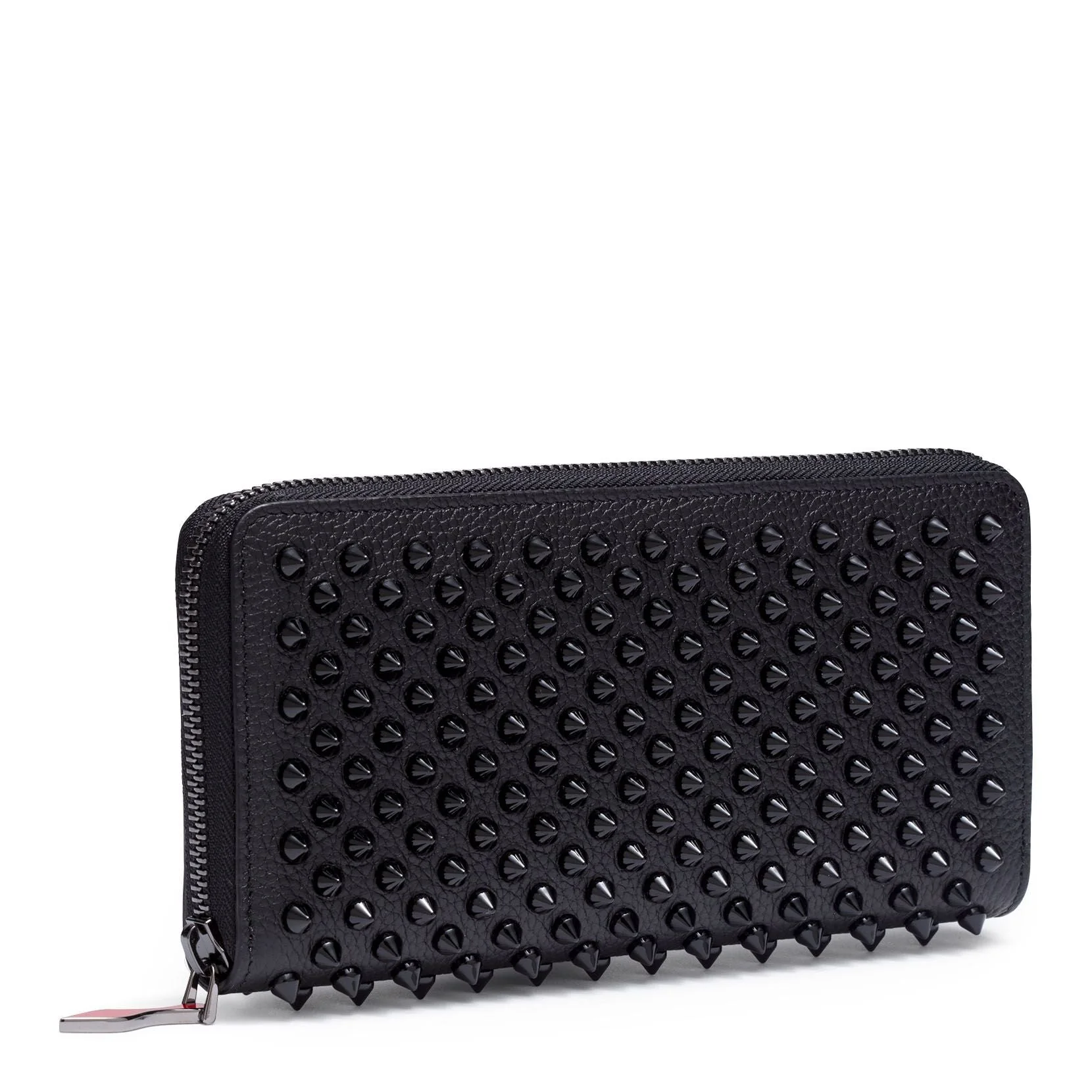 Panettone black monotone leather spike wallet - Image 2