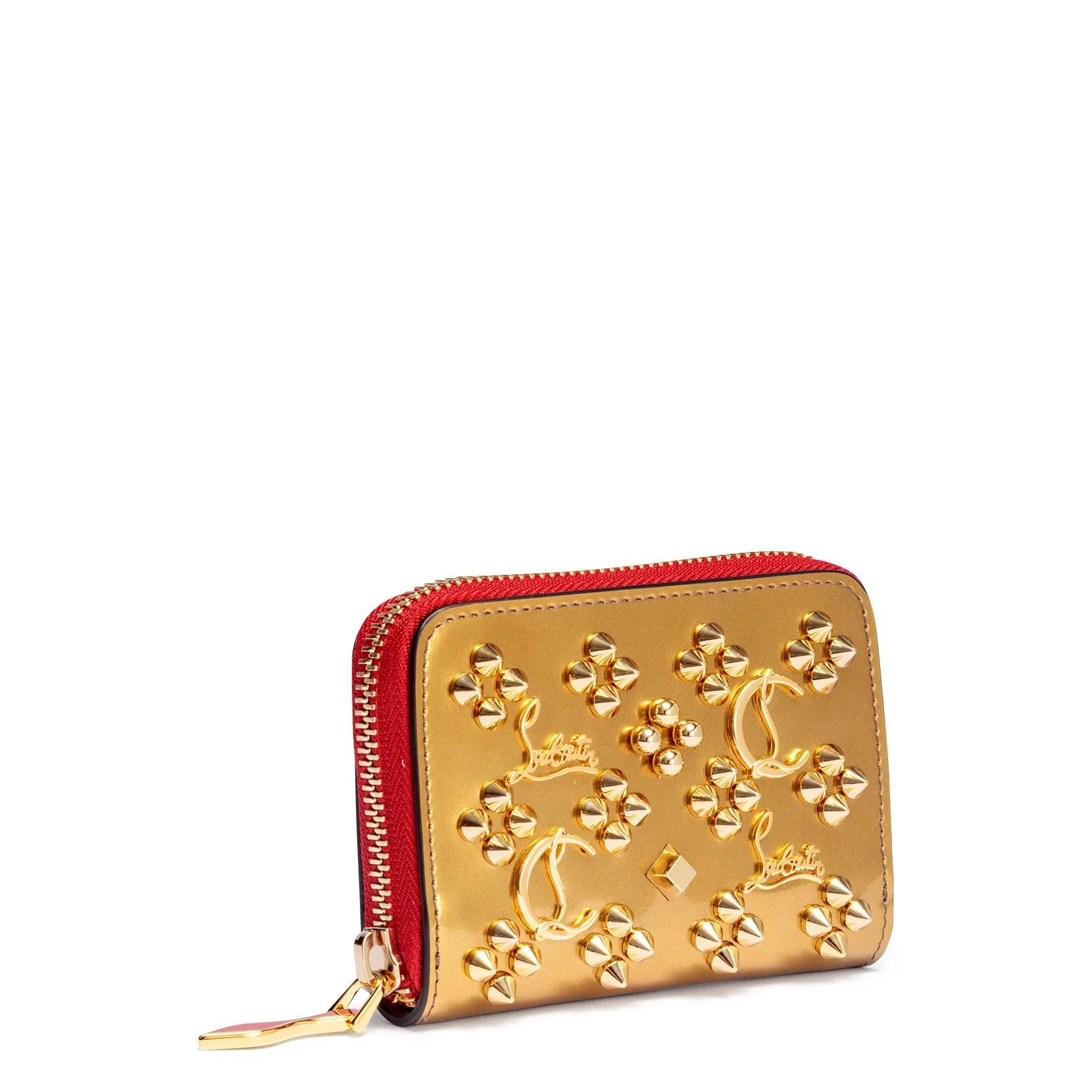 Panettone gold logo studded coin purse - Image 2