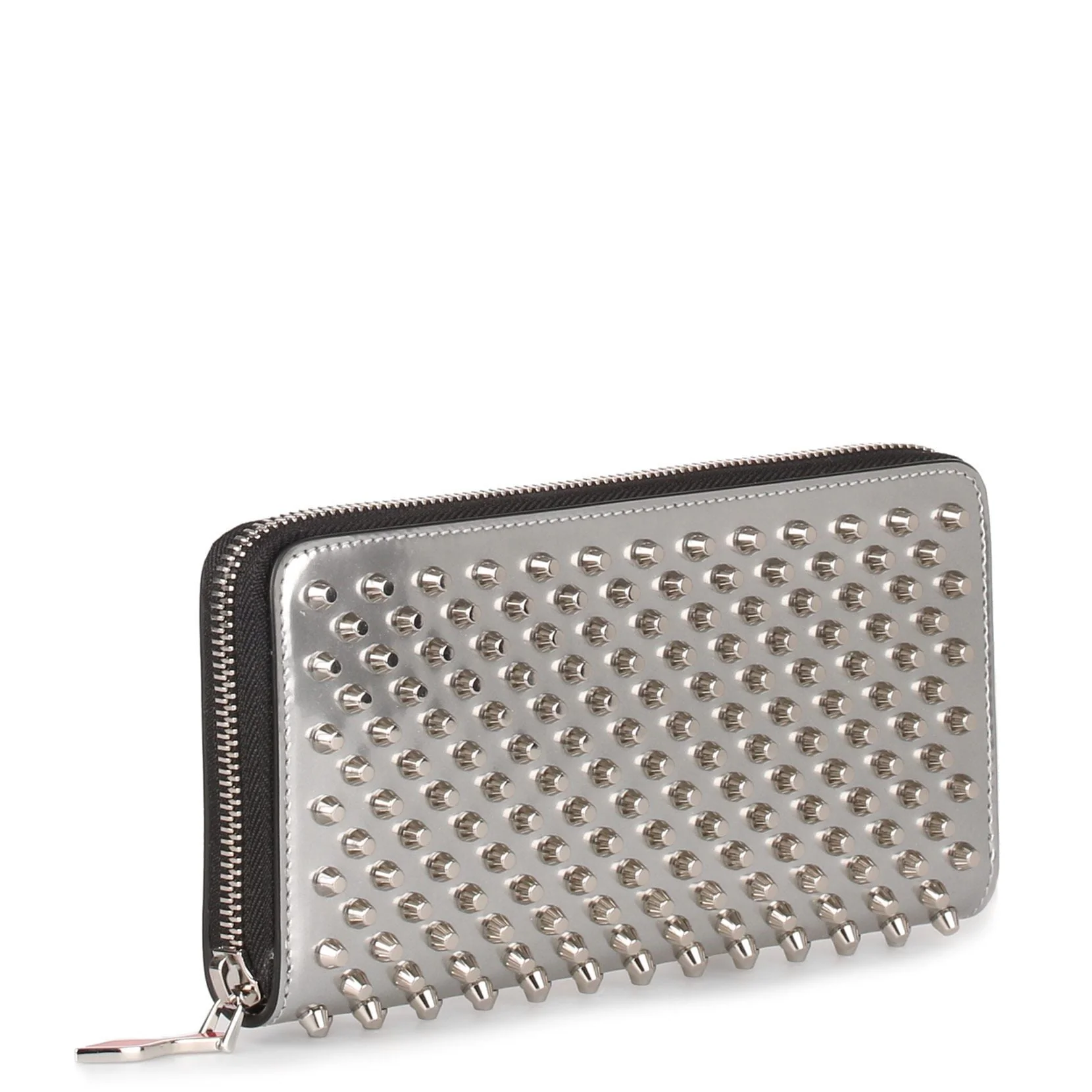 Panettone silver leather studded wallet - Image 3