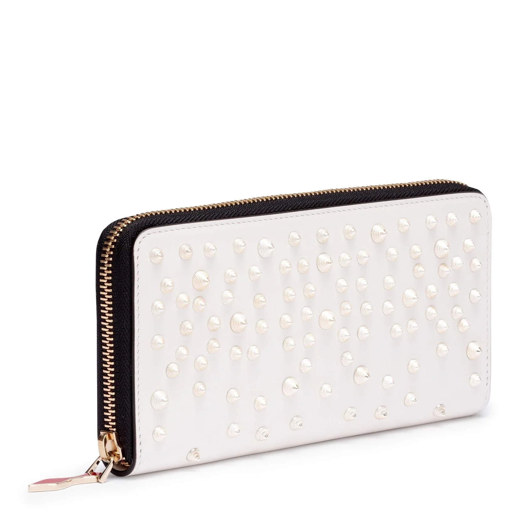 Panettone white leather studded wallet - Image 2