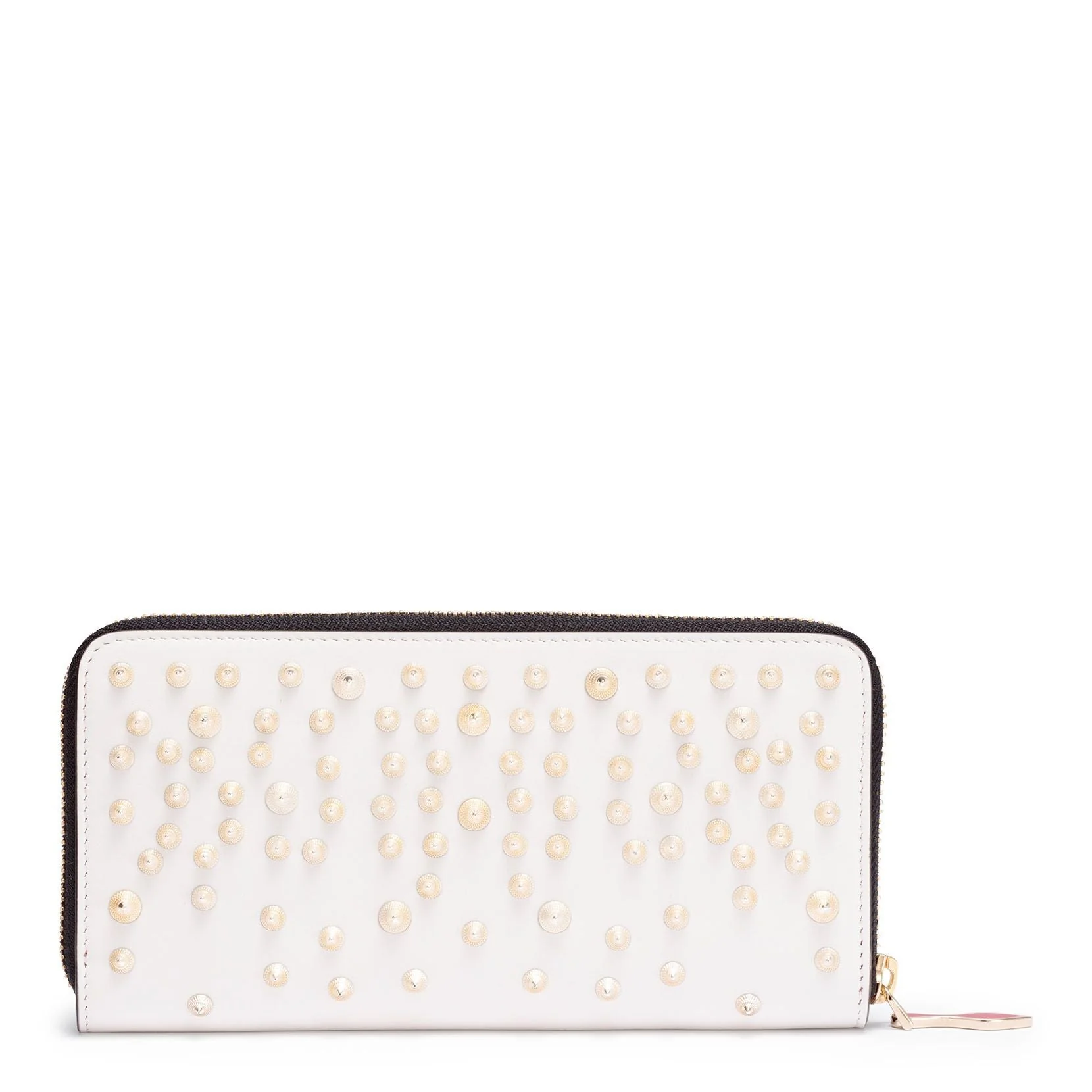 Panettone white leather studded wallet - Image 3