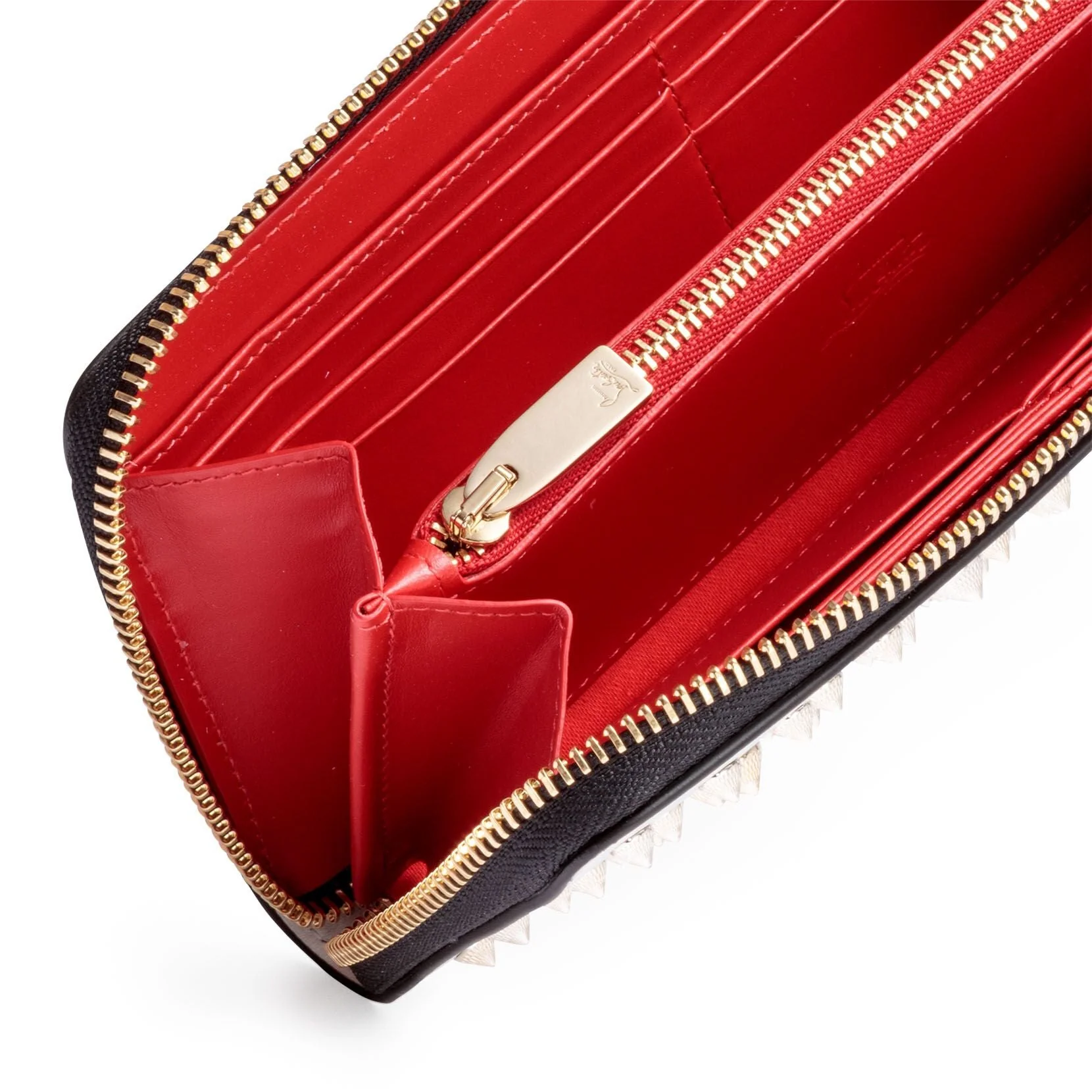 Panettone white leather studded wallet - Image 4