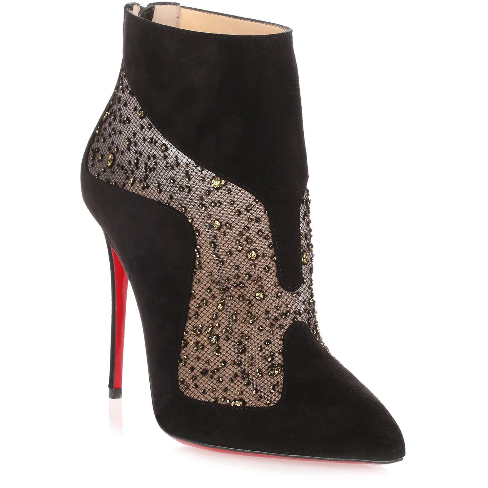 Papilloboot 100 black suede mesh boot - Image 2