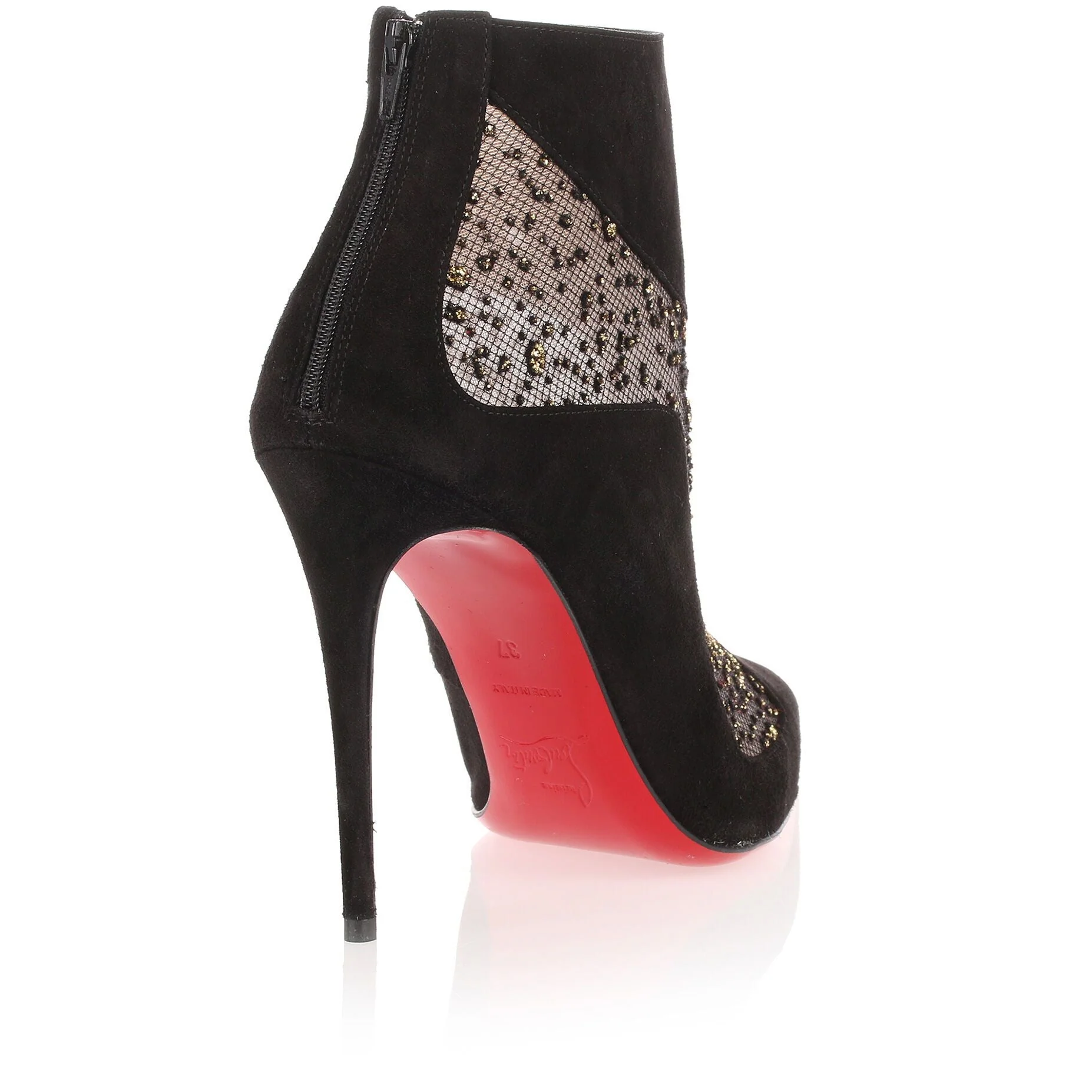 Papilloboot 100 black suede mesh boot - Image 3