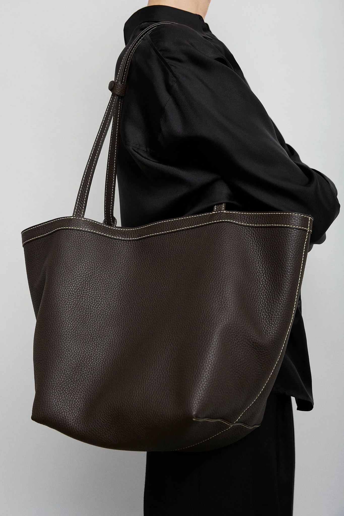 Park Tote Three brown leather bag - Image 5