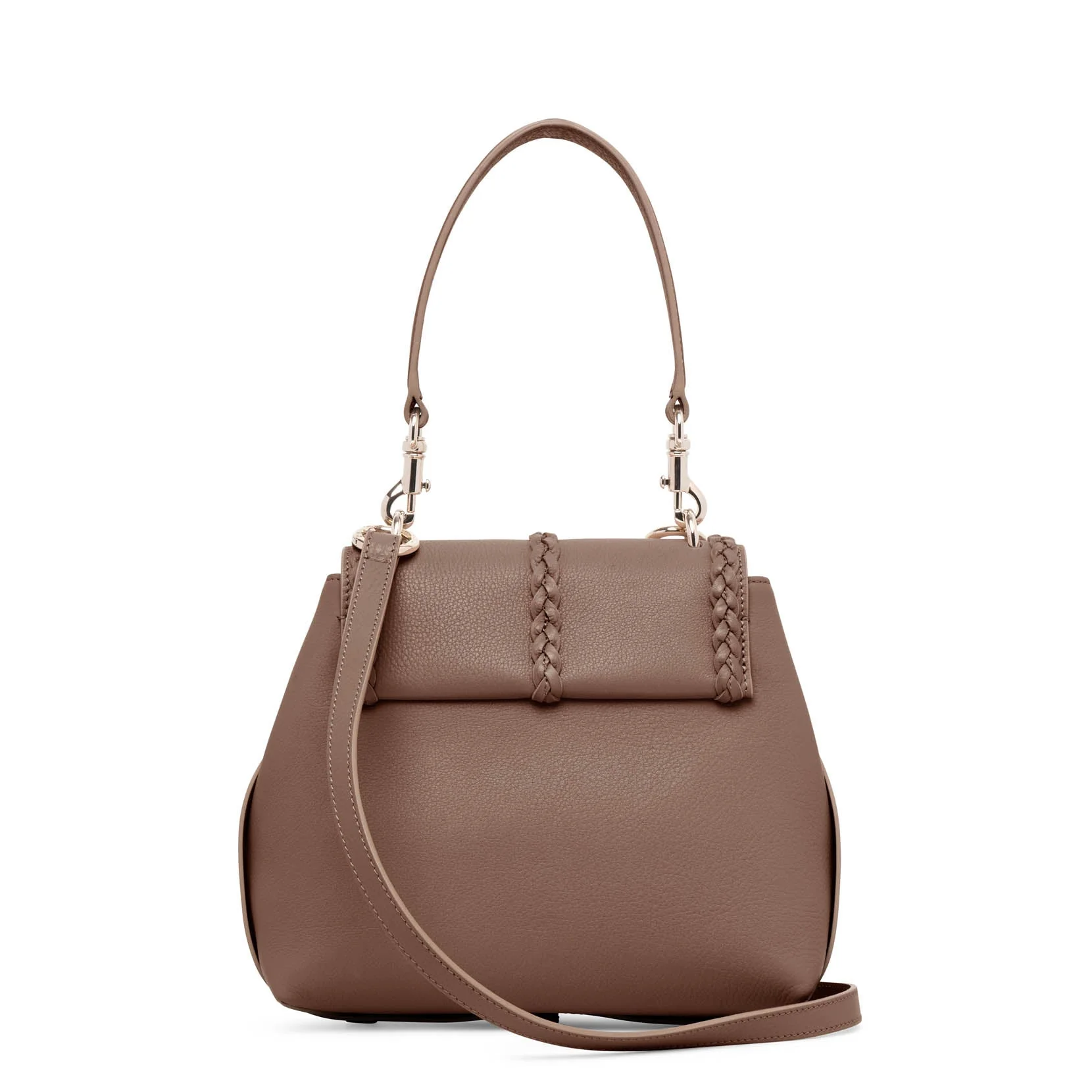 Penelope small taupe leather bag - Image 4