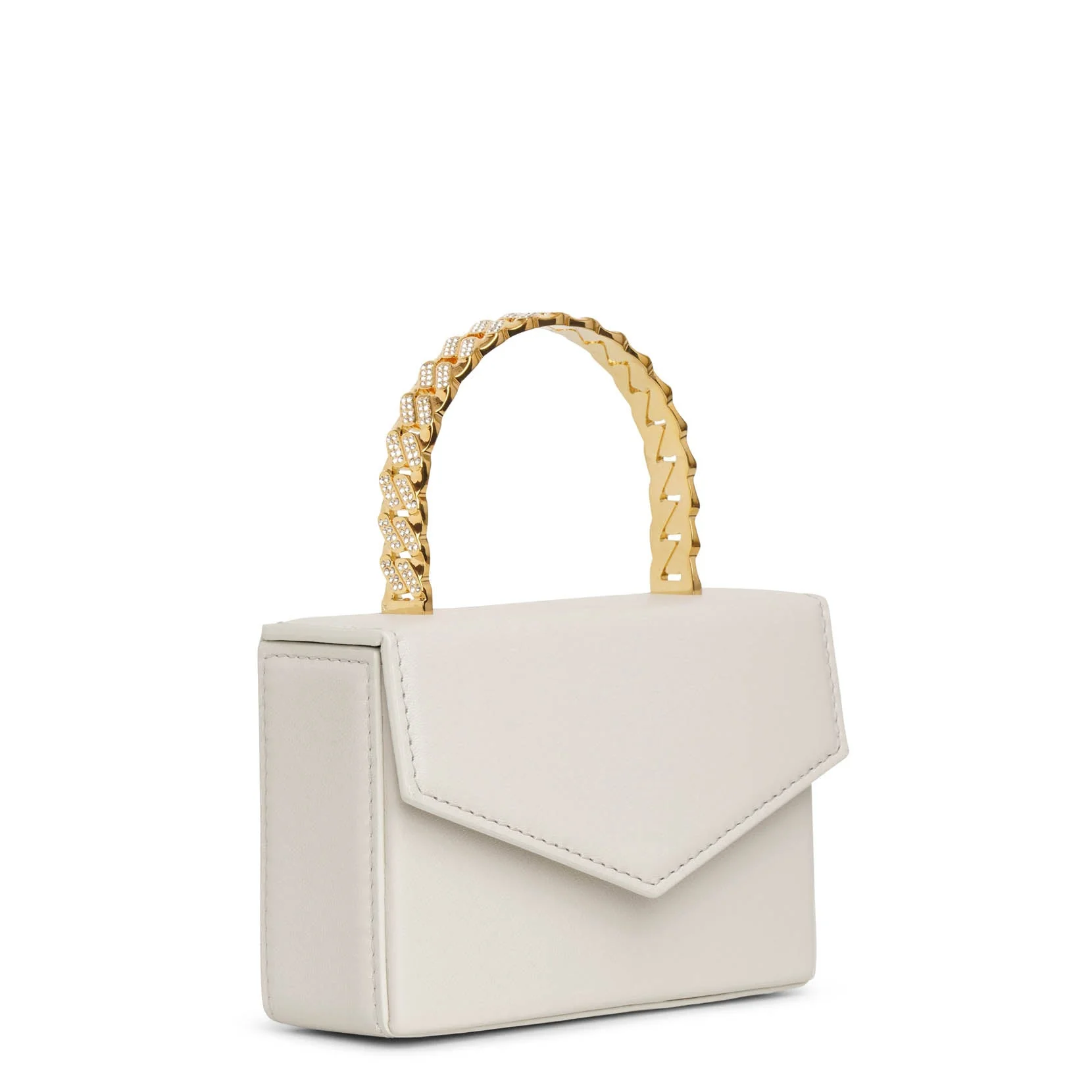 Pernille white leather mini tote - Image 3